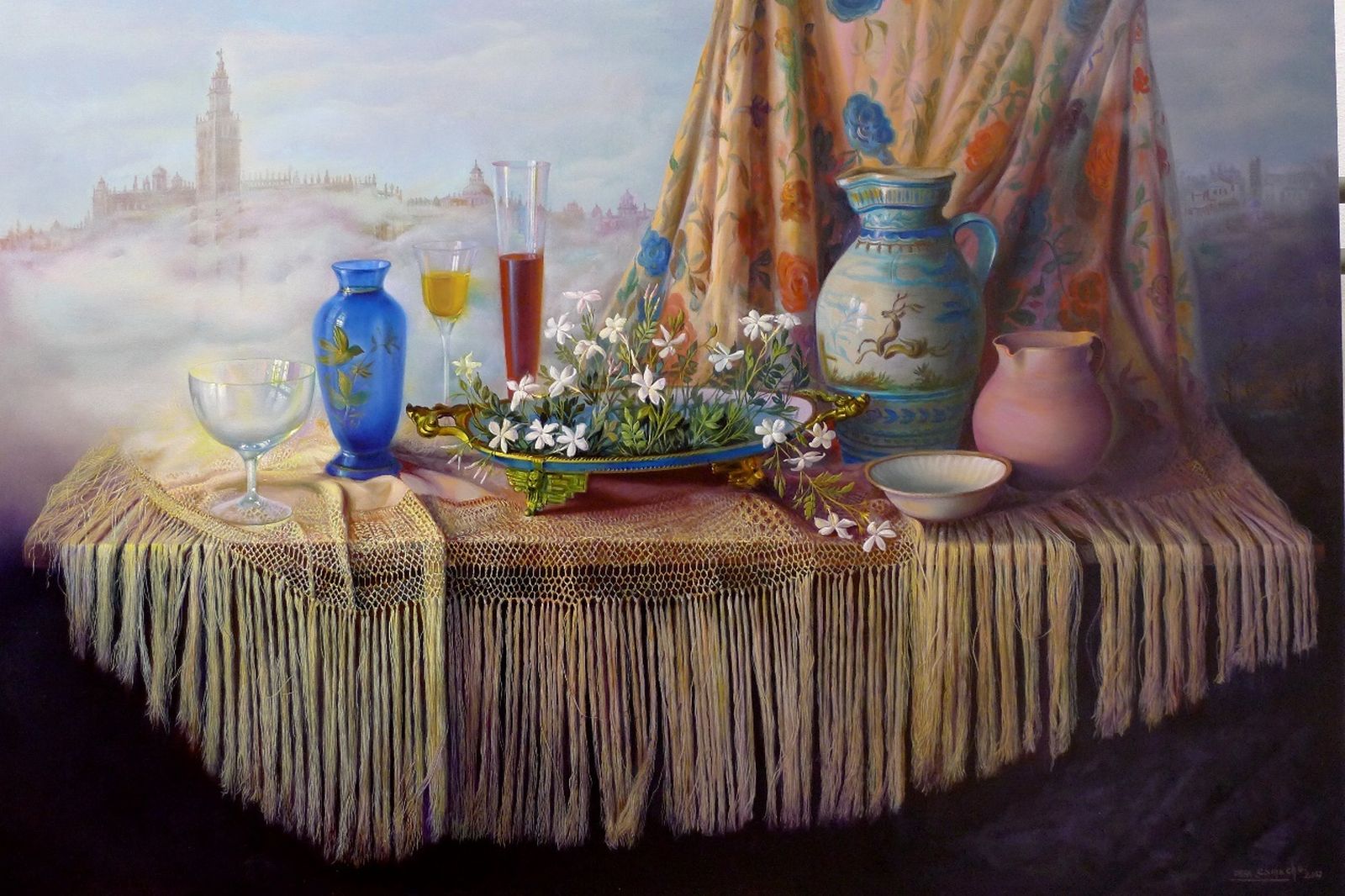 Uno de los bodegones que se exhiben estos días.