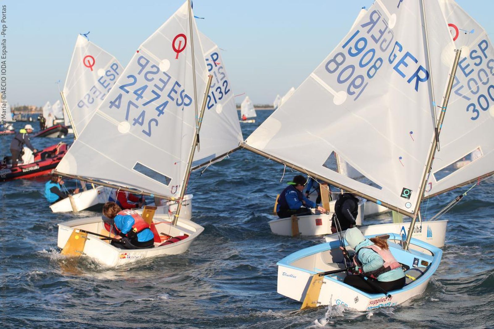 Un instante de la prueba celebrada en aguas de El Puerto de Santa María.