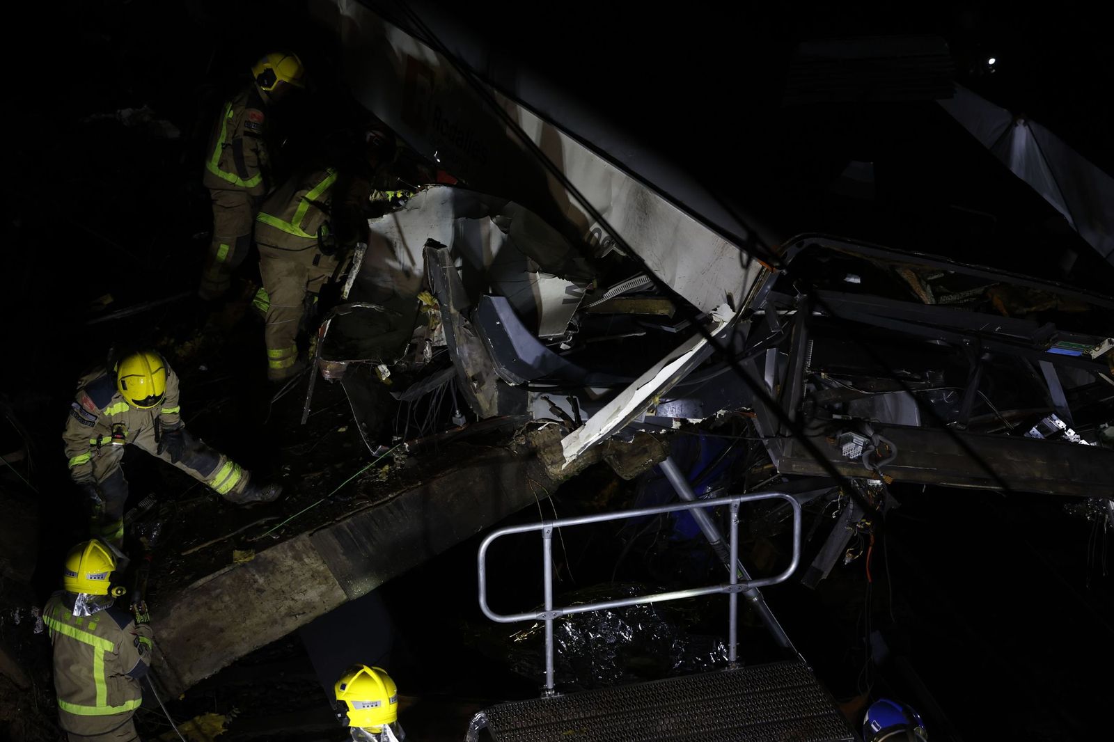 En imágenes, el accidente de tren en Barcelona