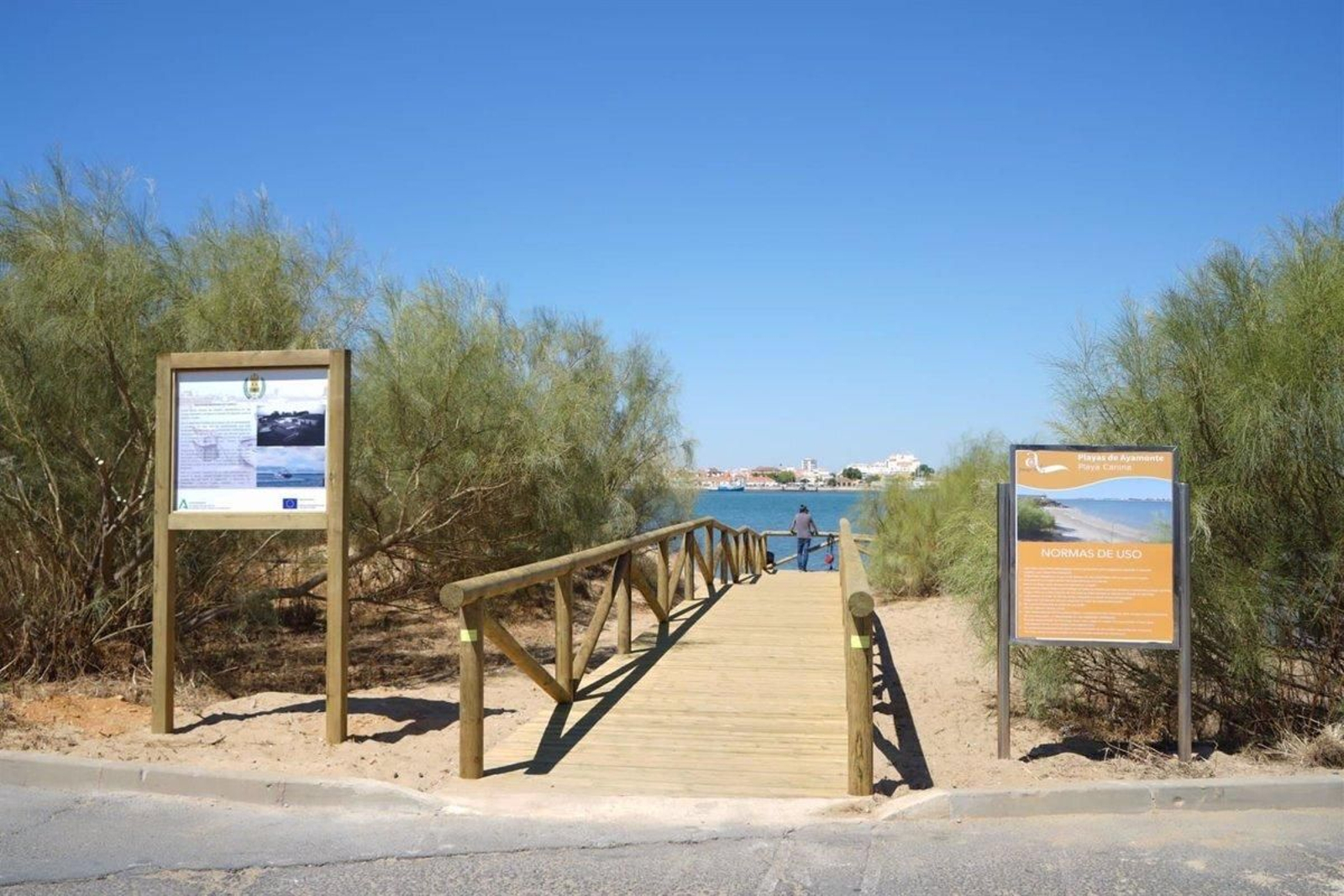 Playa canina de Ayamonte