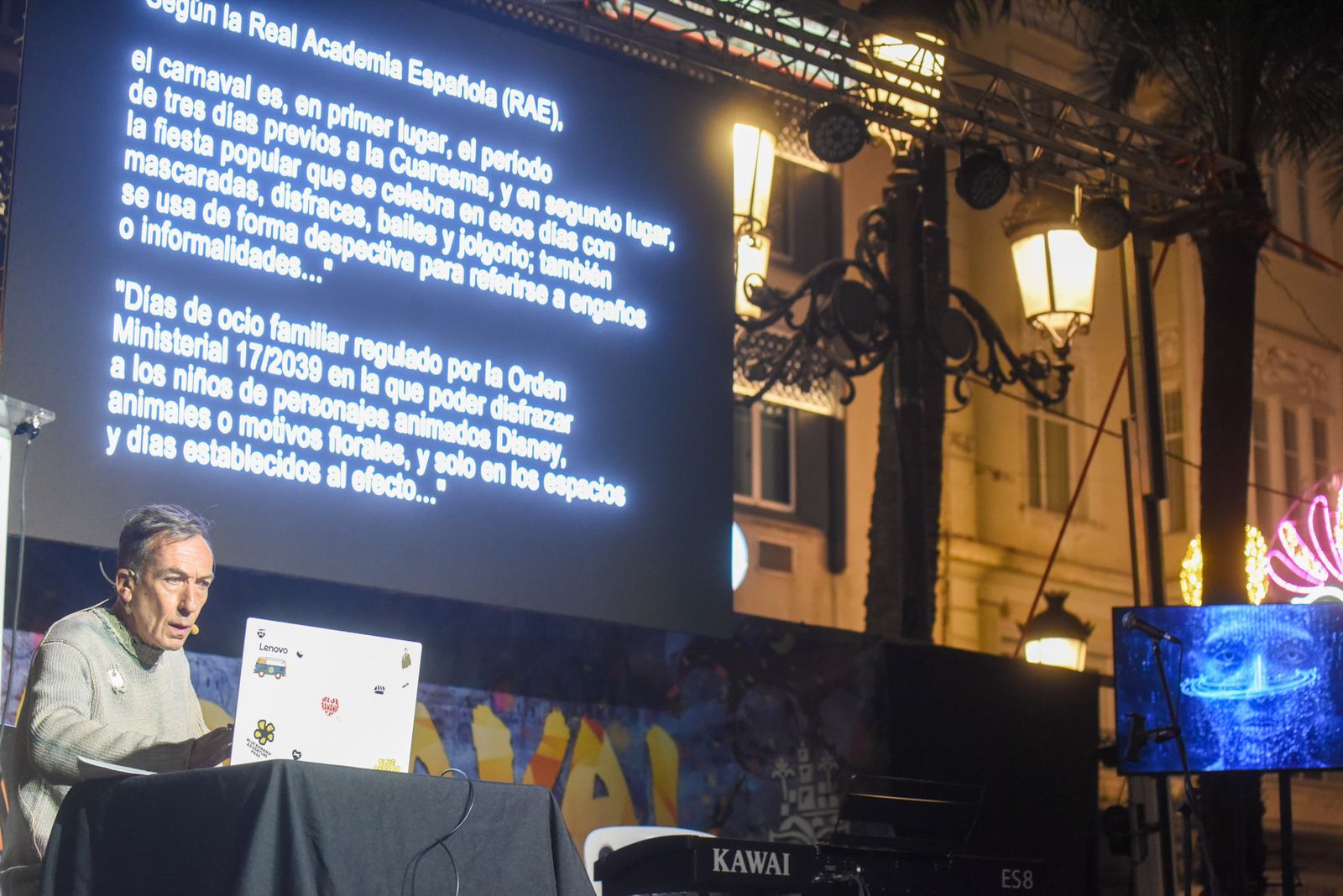 El pregón de Carnaval de Francisco Javier Blázquez en Las Tendillas