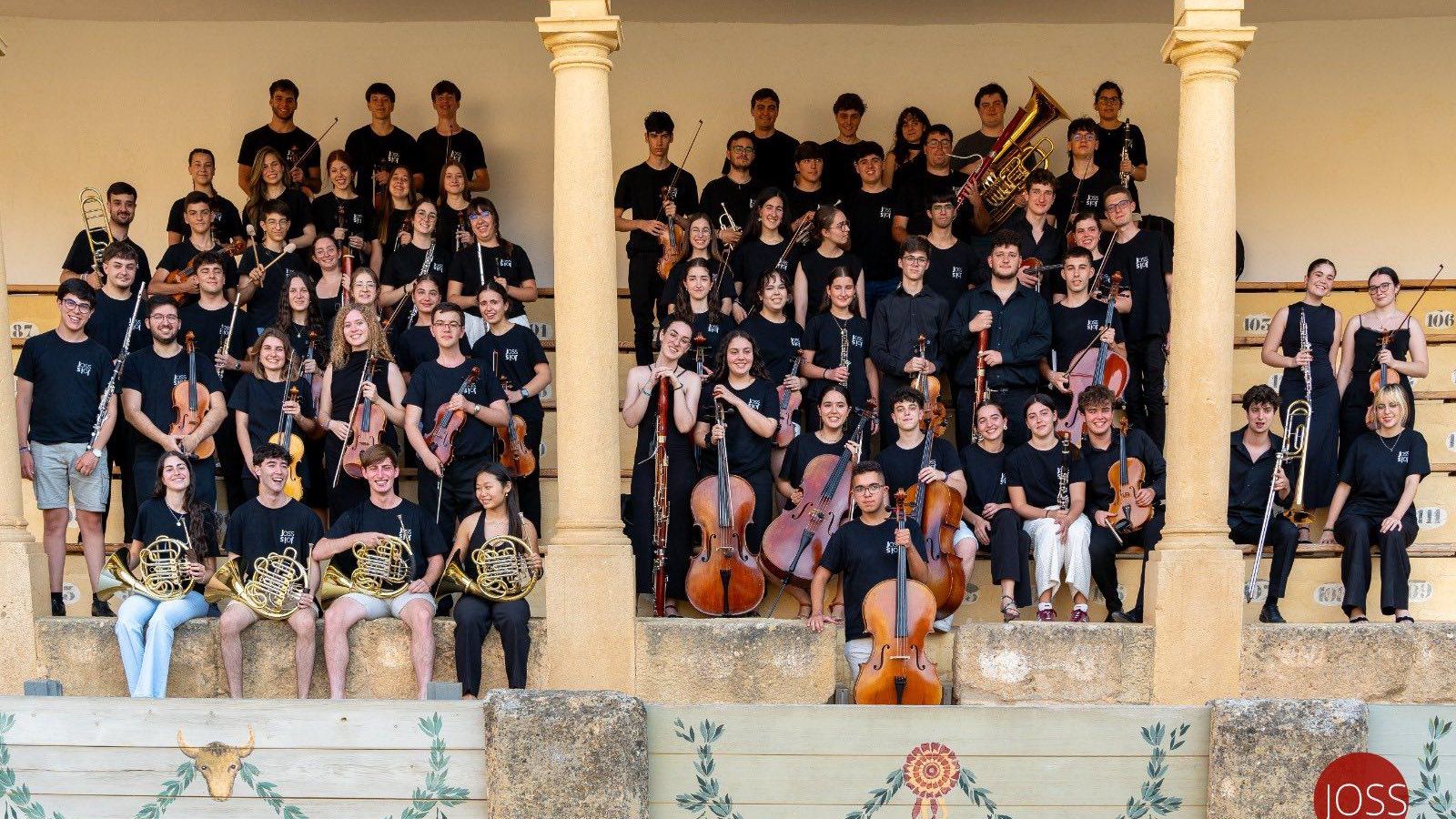 Integrantes de la Joven Orquesta Sinfónica de Sevilla.