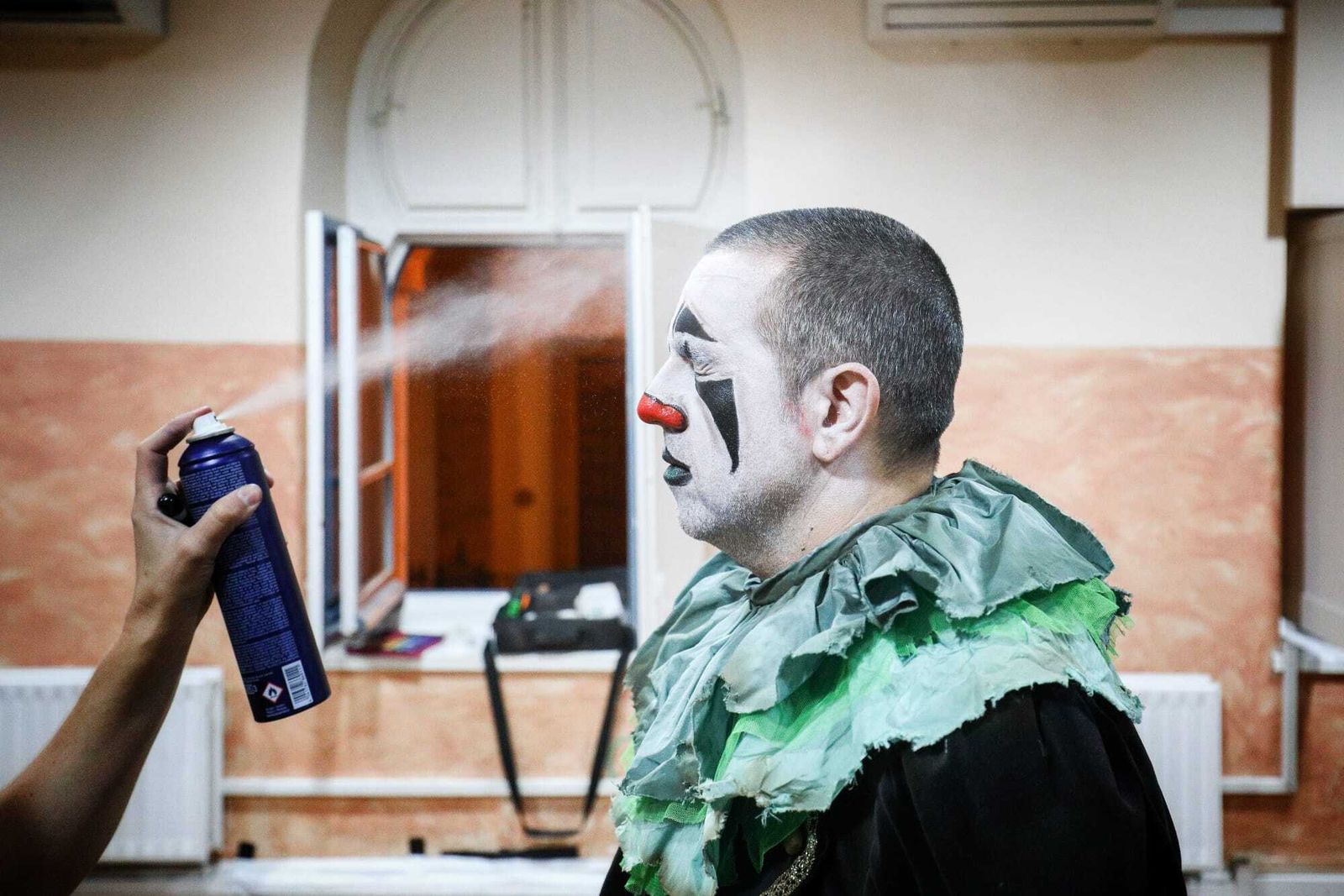 Ambiente en camerinos