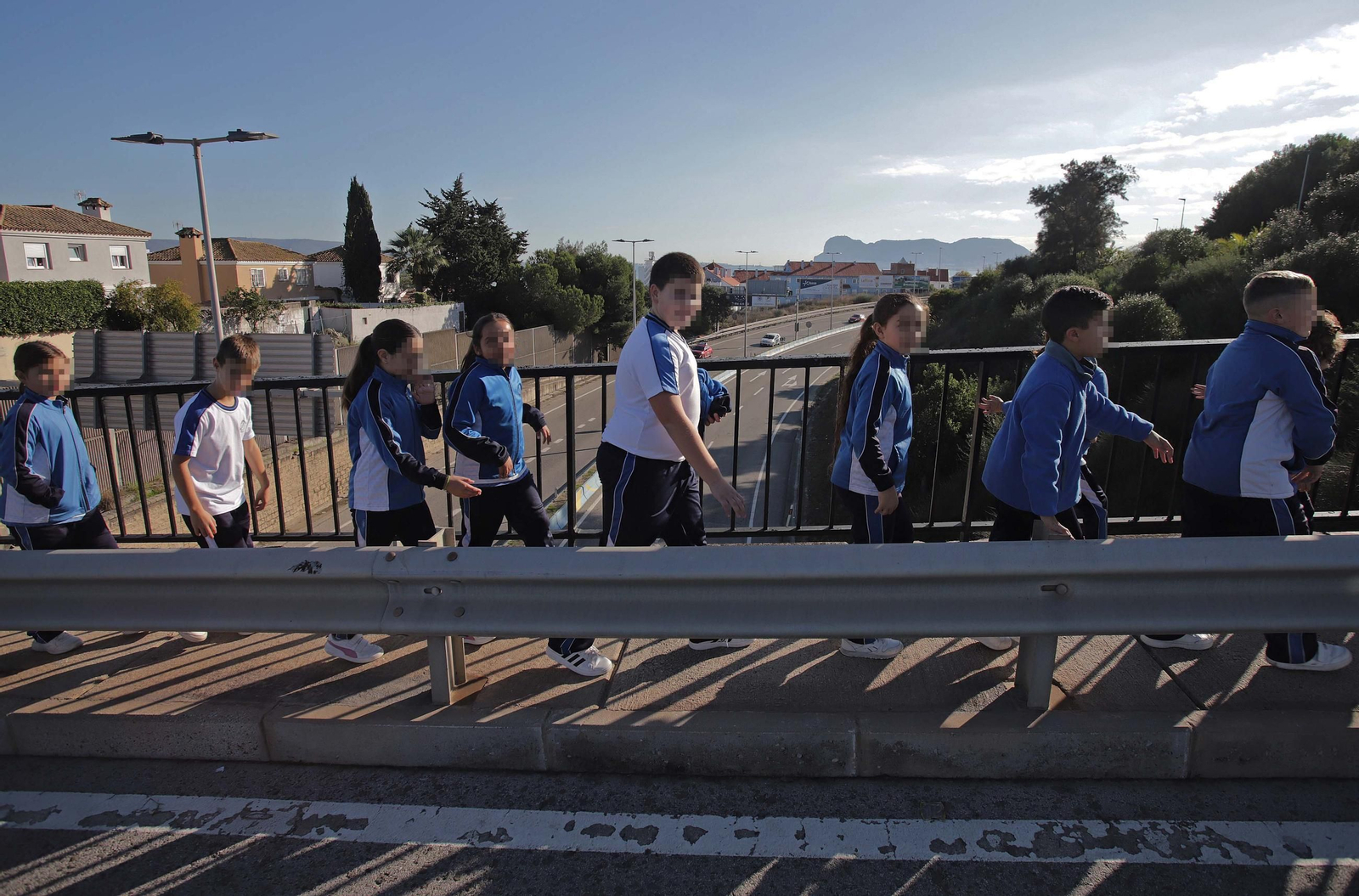 Fotos del simulacro de tsunami en el colegio Nuestra Señora de los Milagros en Algeciras