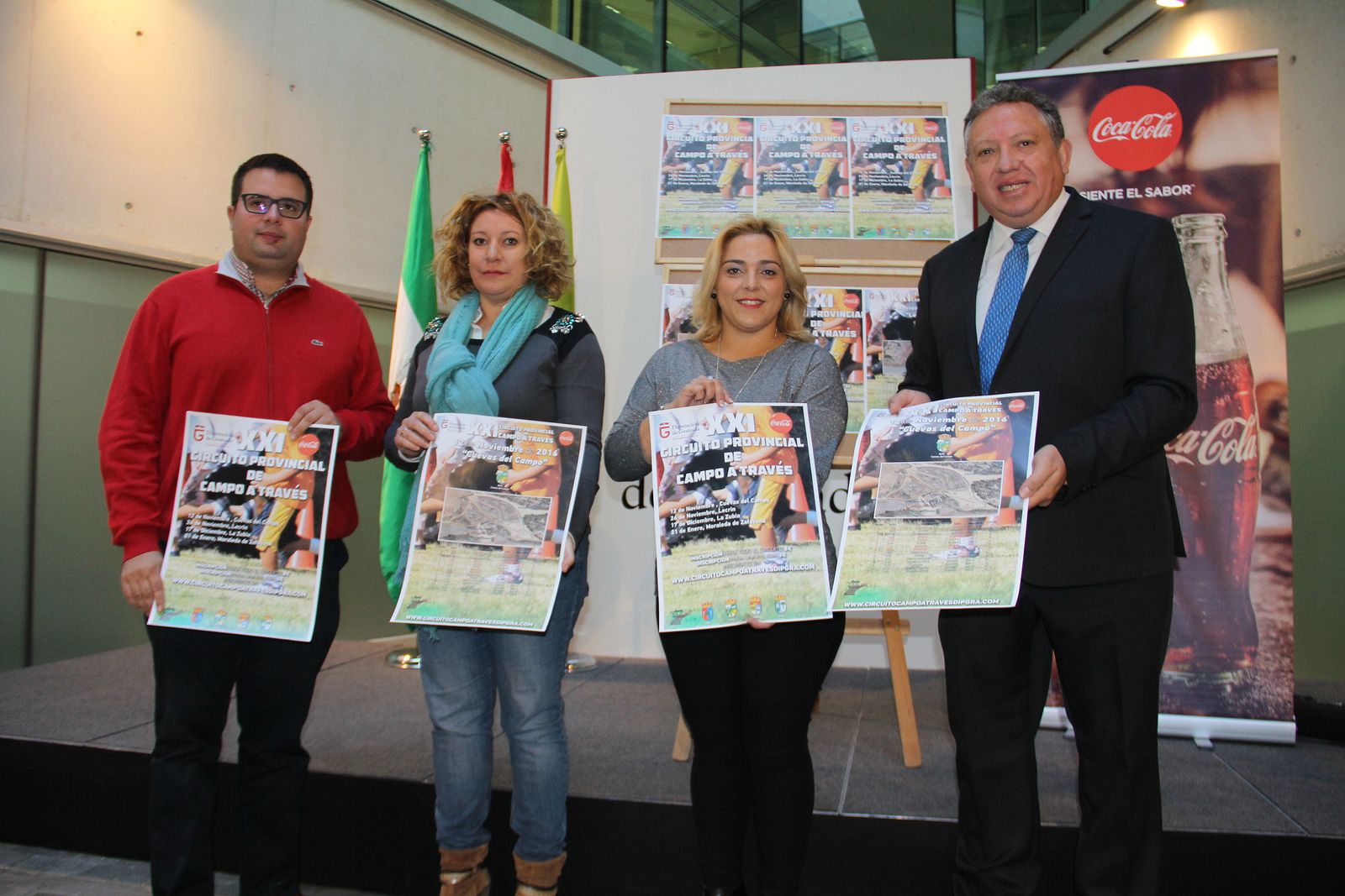 Organizadores y patrocinadores, durante la presentación del Circuito.