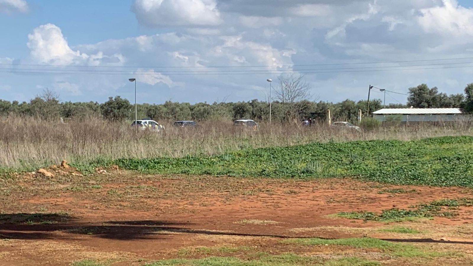 Descampado de Dos Hermanas donde apareció un hombre muerto.
