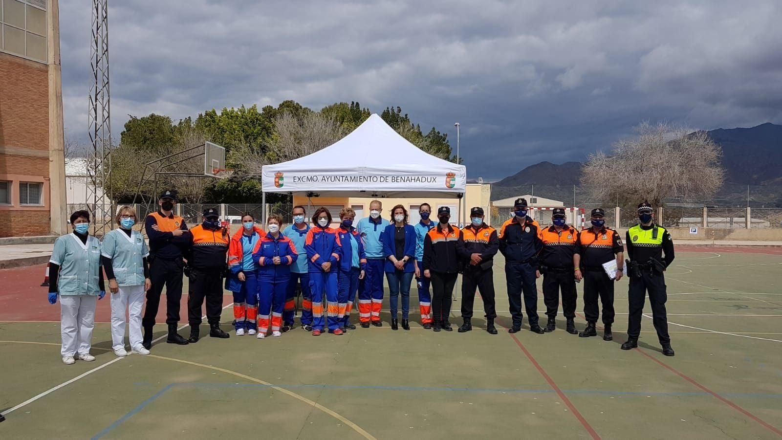 Dispositivo de vacunación en Benahadux.