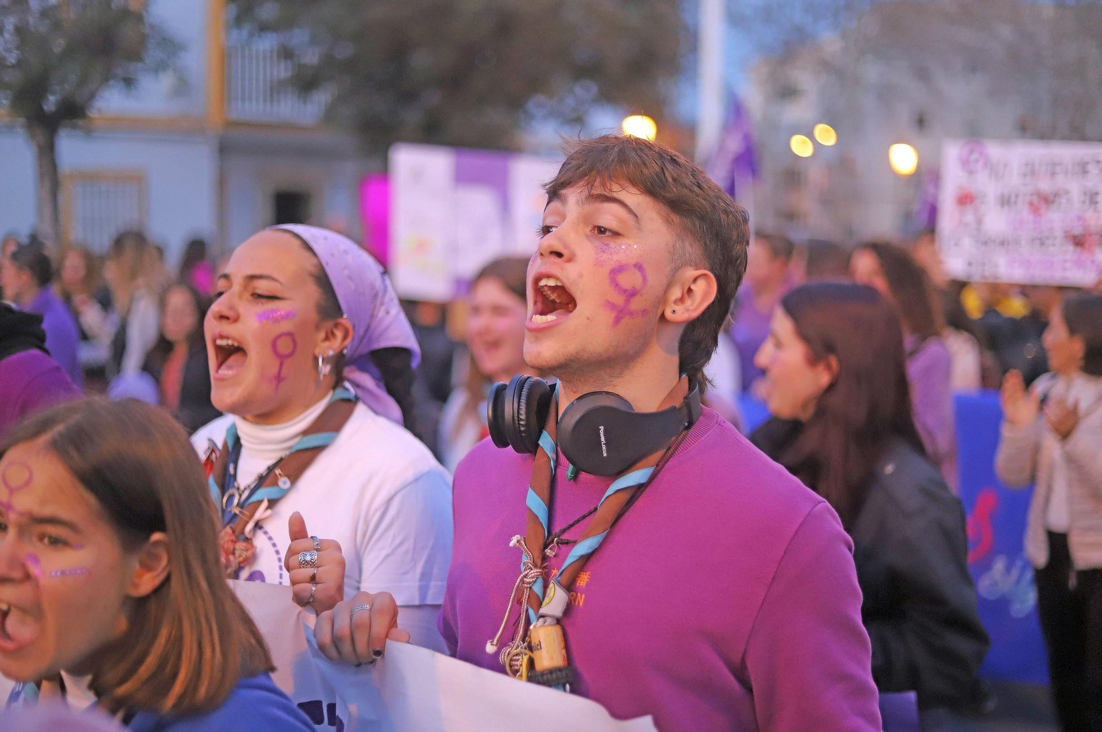 Imágenes de la manifestación del 8 de marzo, Día Internacional de la Mujer