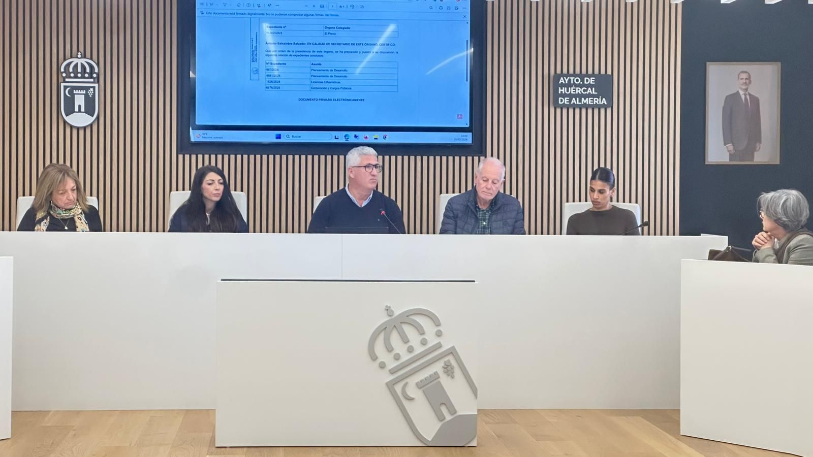 Pleno de Huércal de Almería.