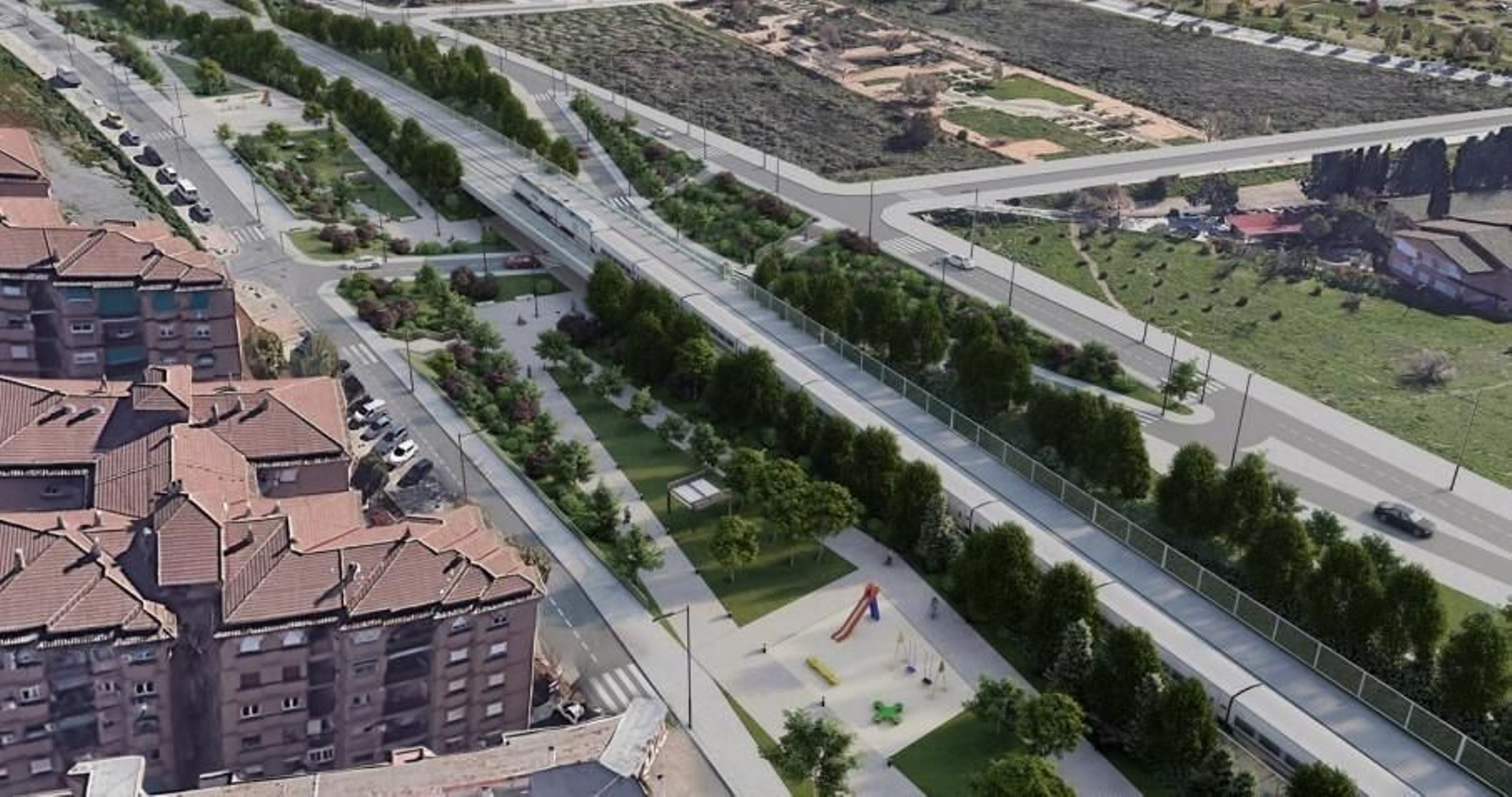 Así quedaría Granada con la integración ferroviaria que propone el Gobierno: Chana, Rosaleda y estación de tren
