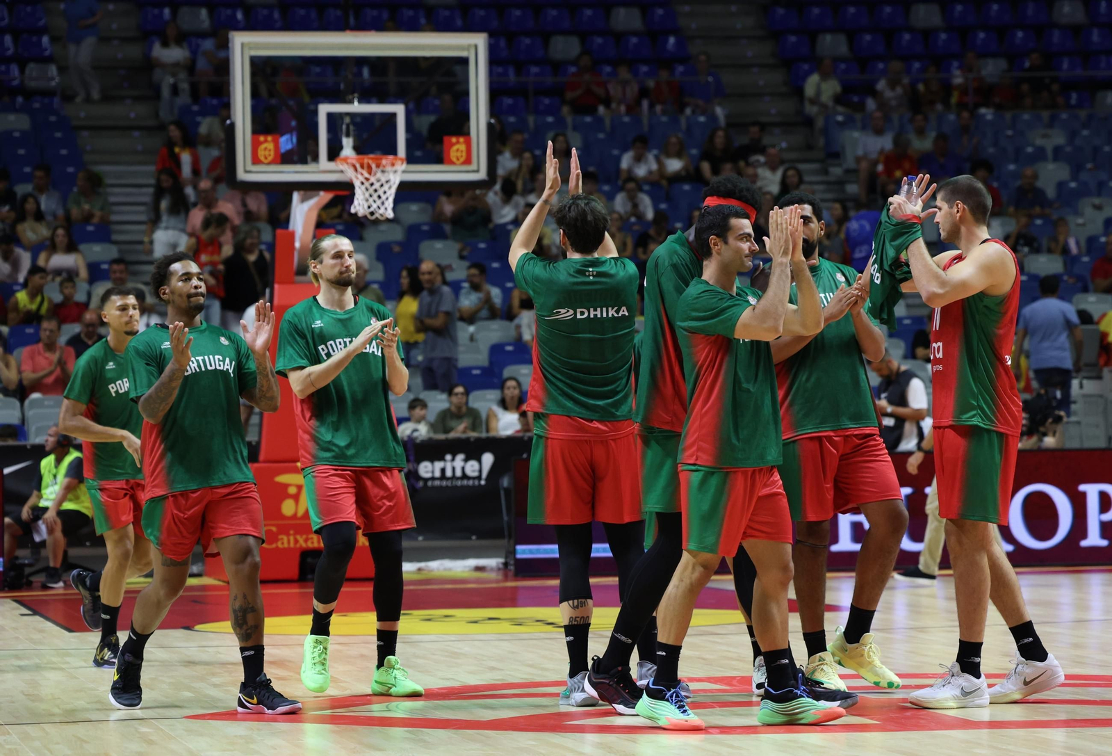 España-Portugal de baloncesto en Málaga, en fotos