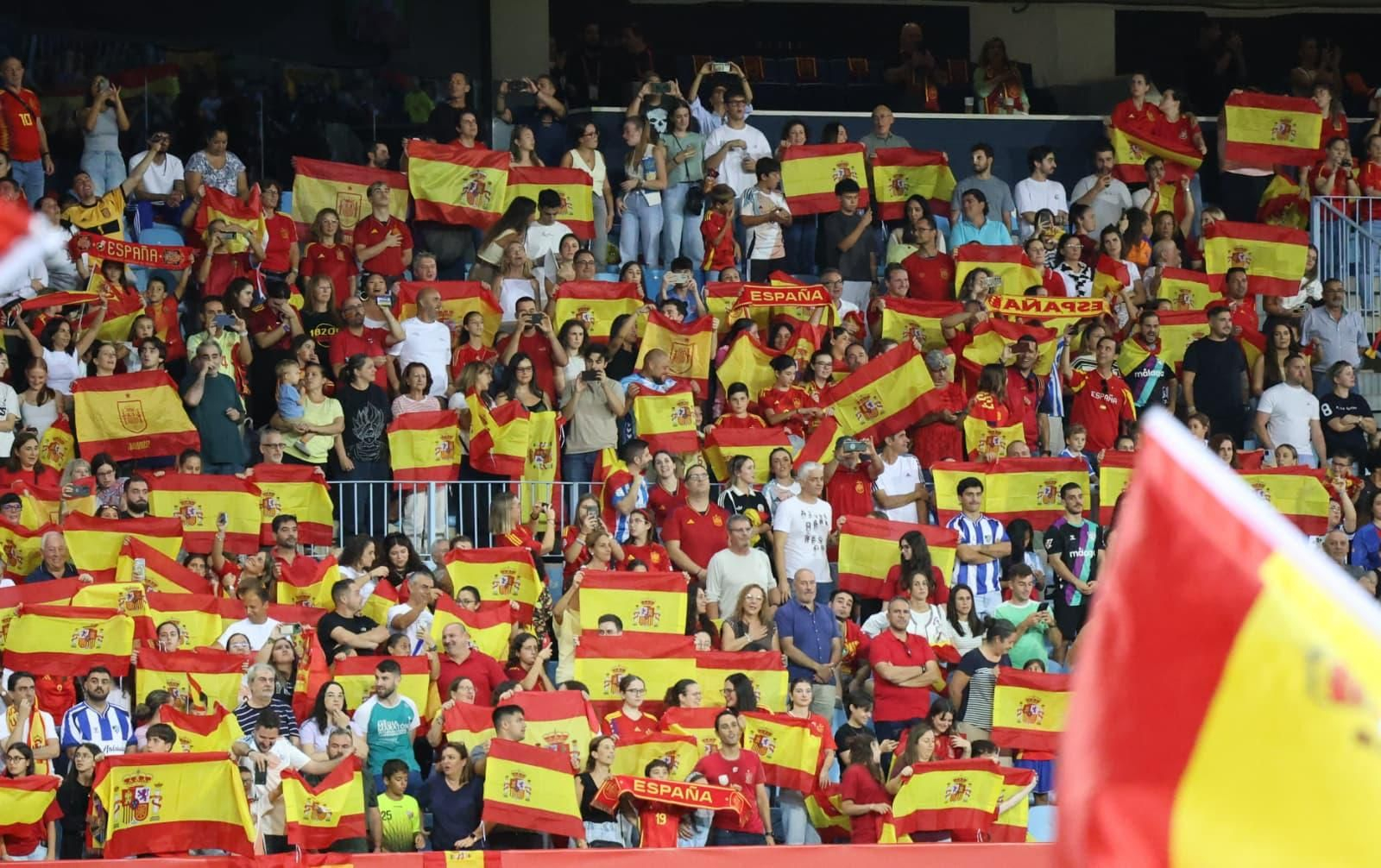 El España-Suecia de Málaga, en fotos