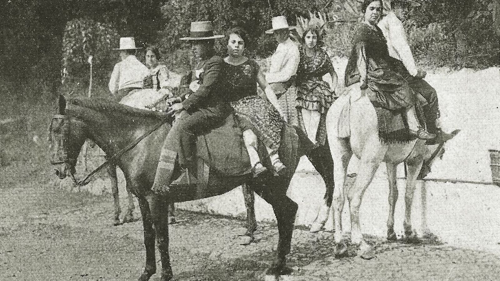 Romería de Los Ángeles en los años 20.