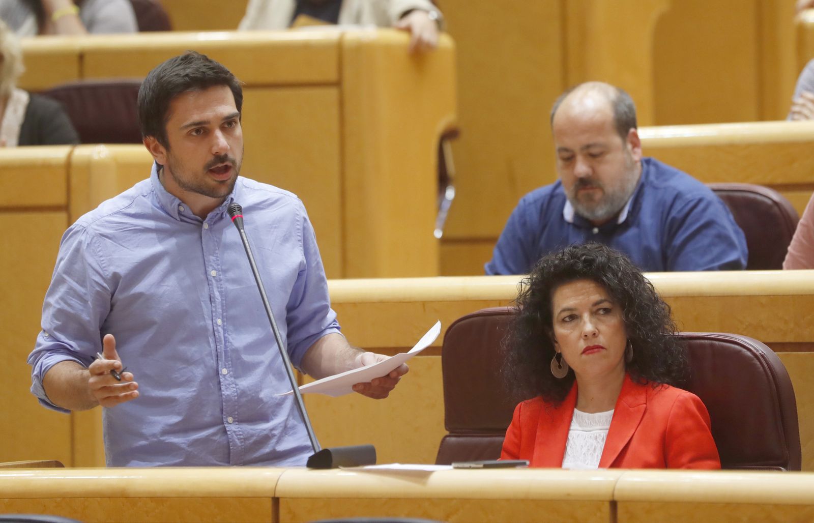 Ramón Espinar en el Senado.