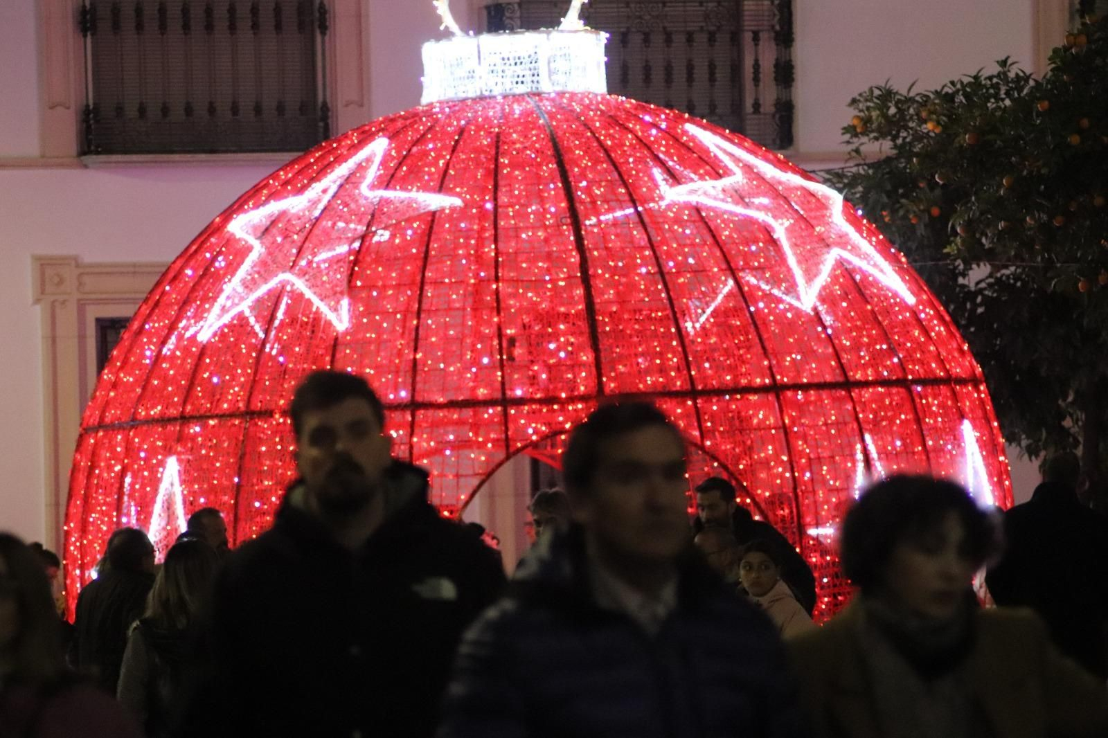 Inauguración del alumbrado especial de Navidad en Montilla