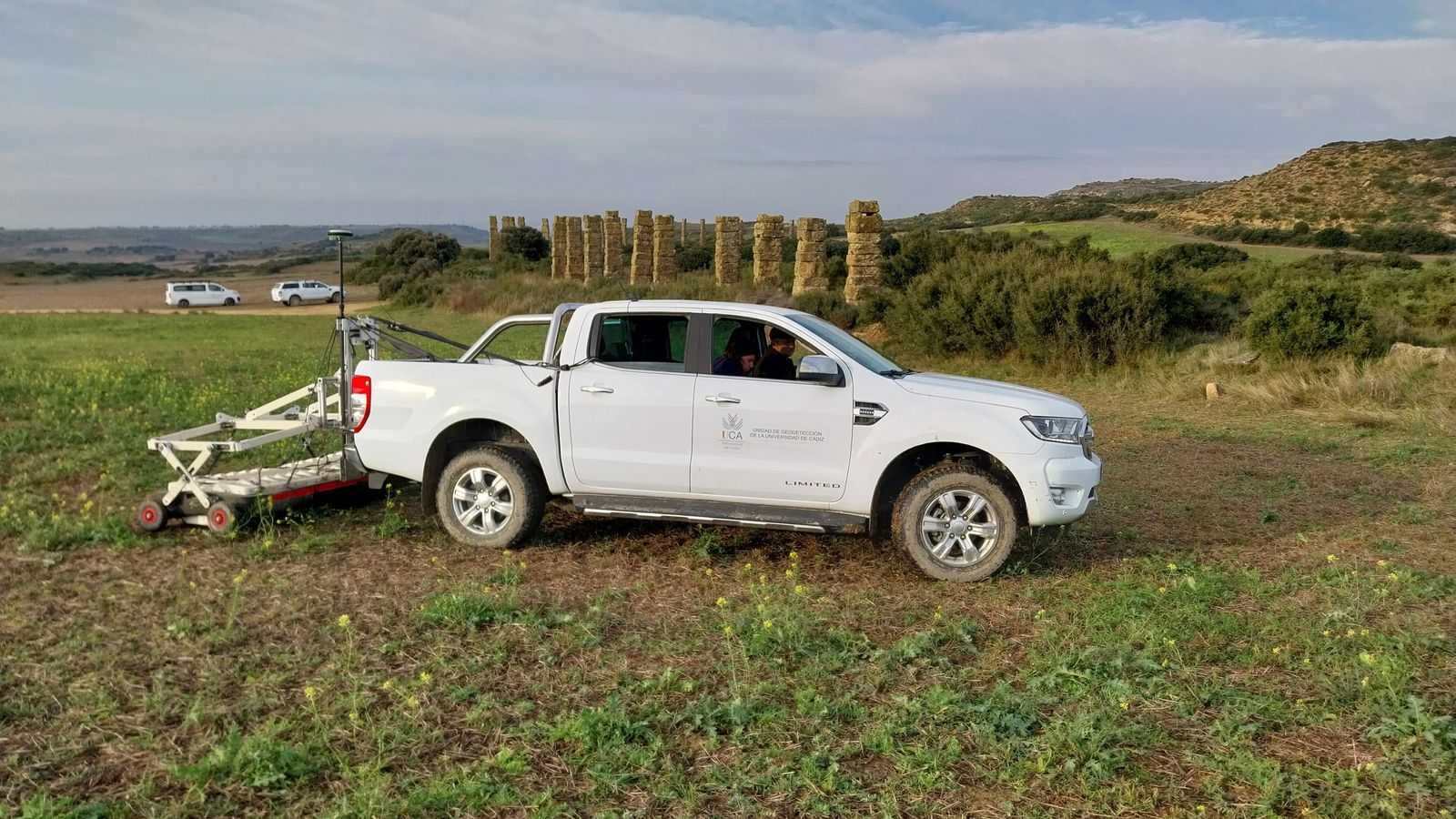 Trabajo con el georradar.