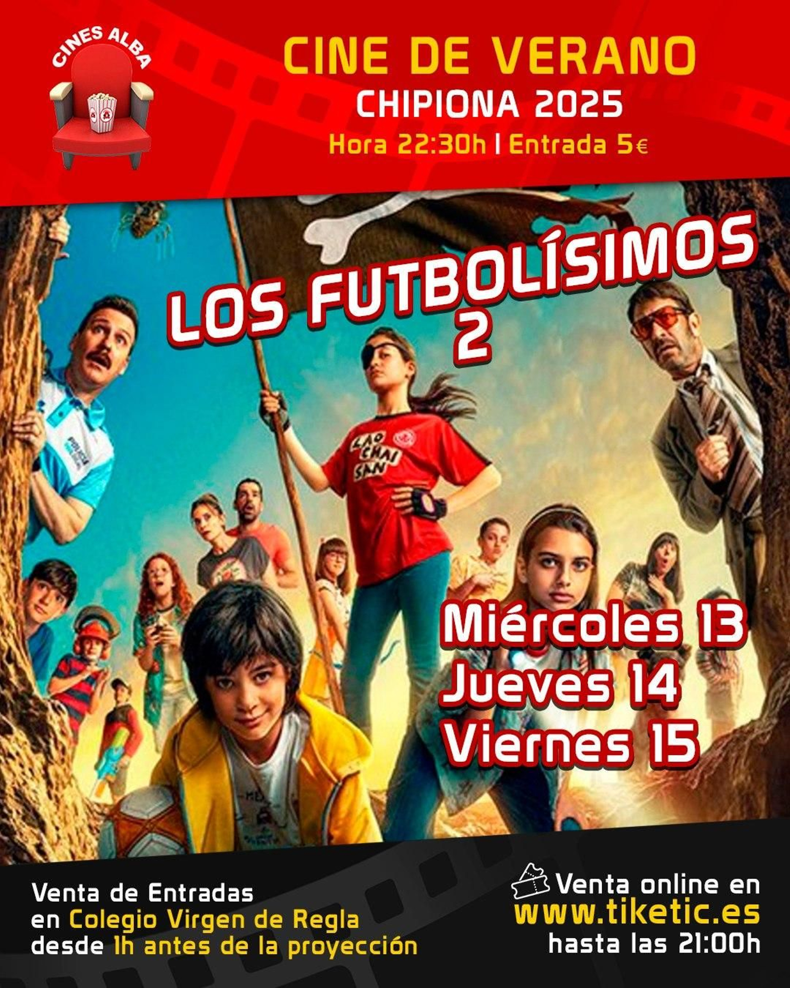 Cartel del cine de verano de Chipiona