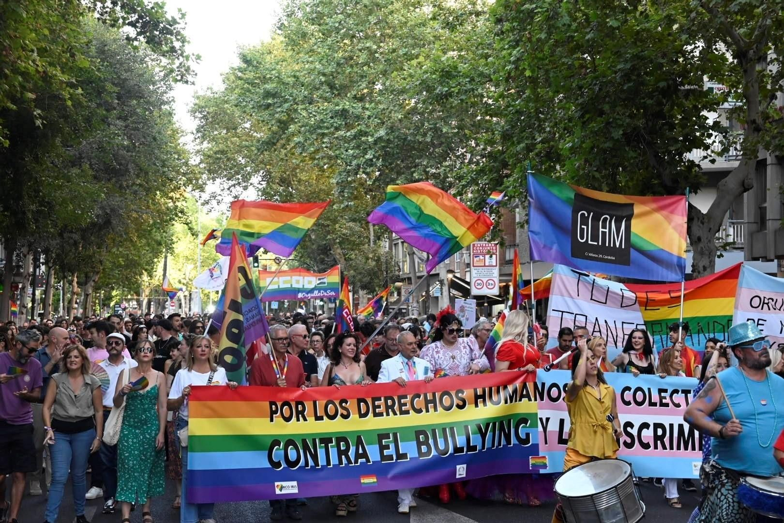 Manifestación en Córdoba por el Día Internacional del Orgullo LGTBI+.