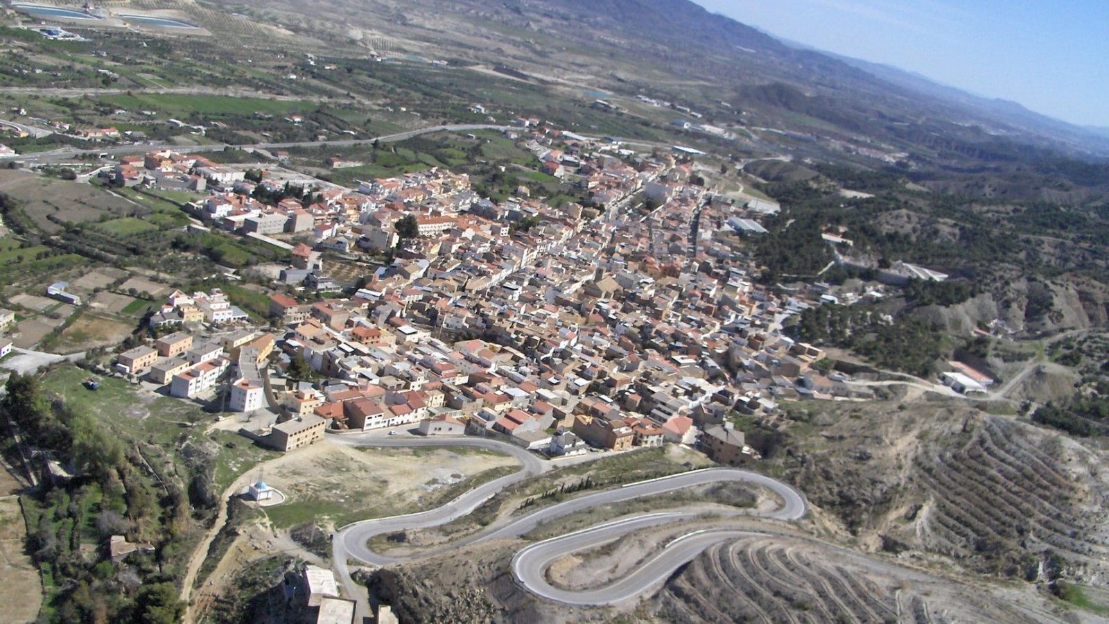 Panorámica de Tíjola, en pleno Valle del Almanzora.