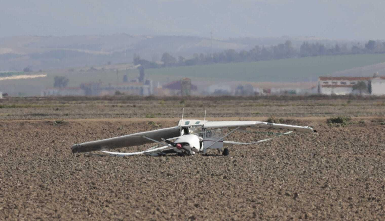 La avioneta accidentada este miércoles en Pinzón.