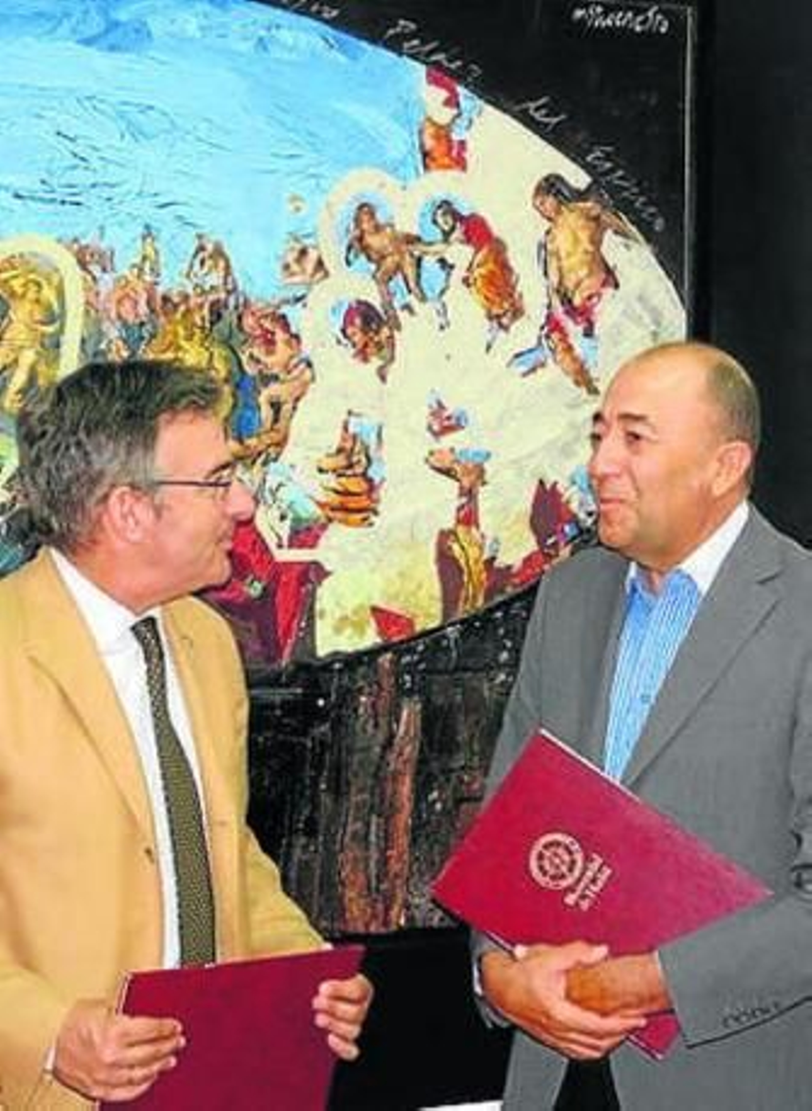 Los responsables de la UHU y BIOT. Los responsables de la UHU y BIOT.