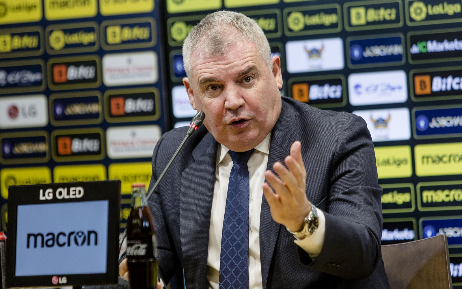 El presidente del Cádiz Manuel Vizcaíno.