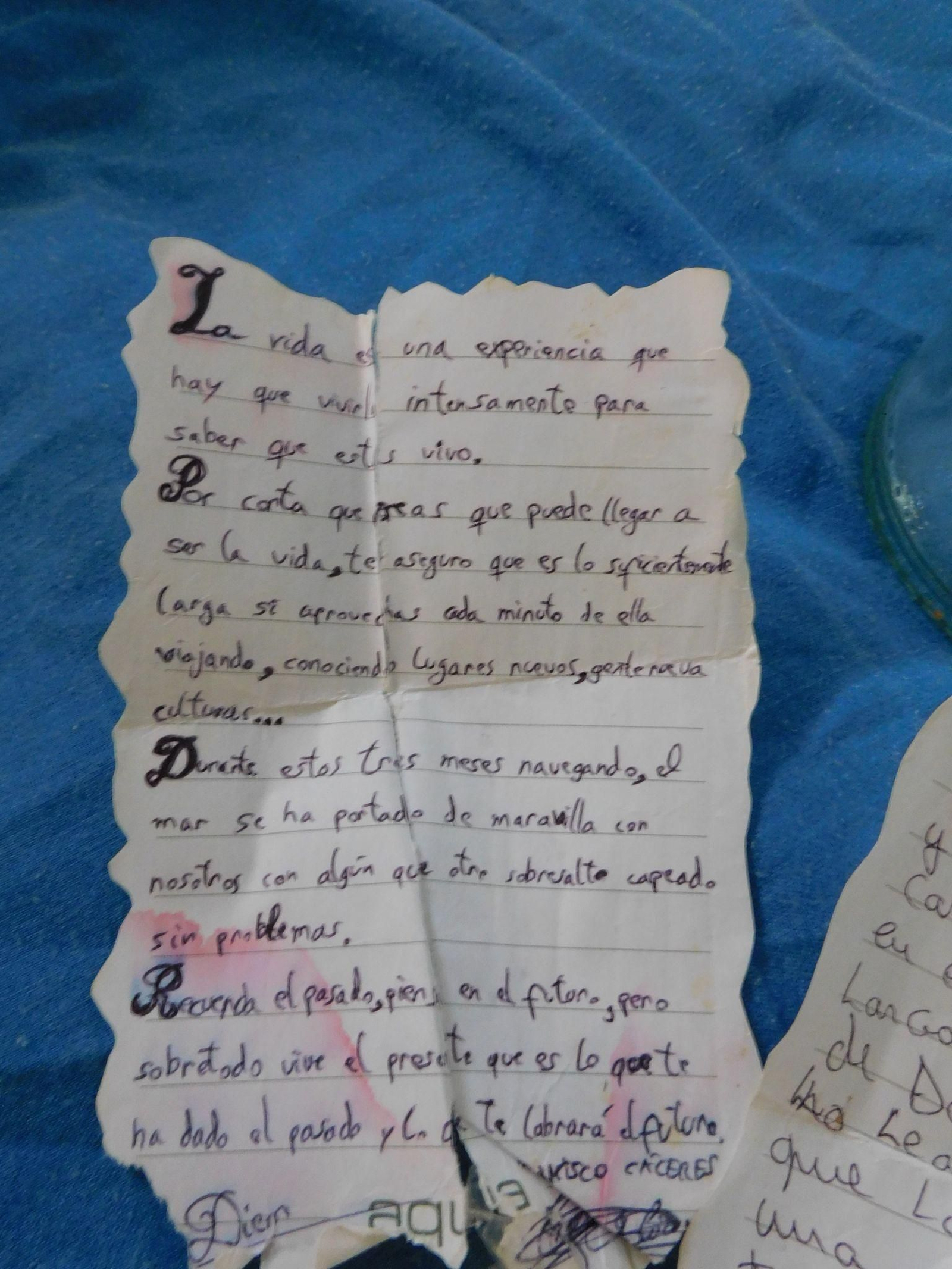 Carta de Francisco Cáceres