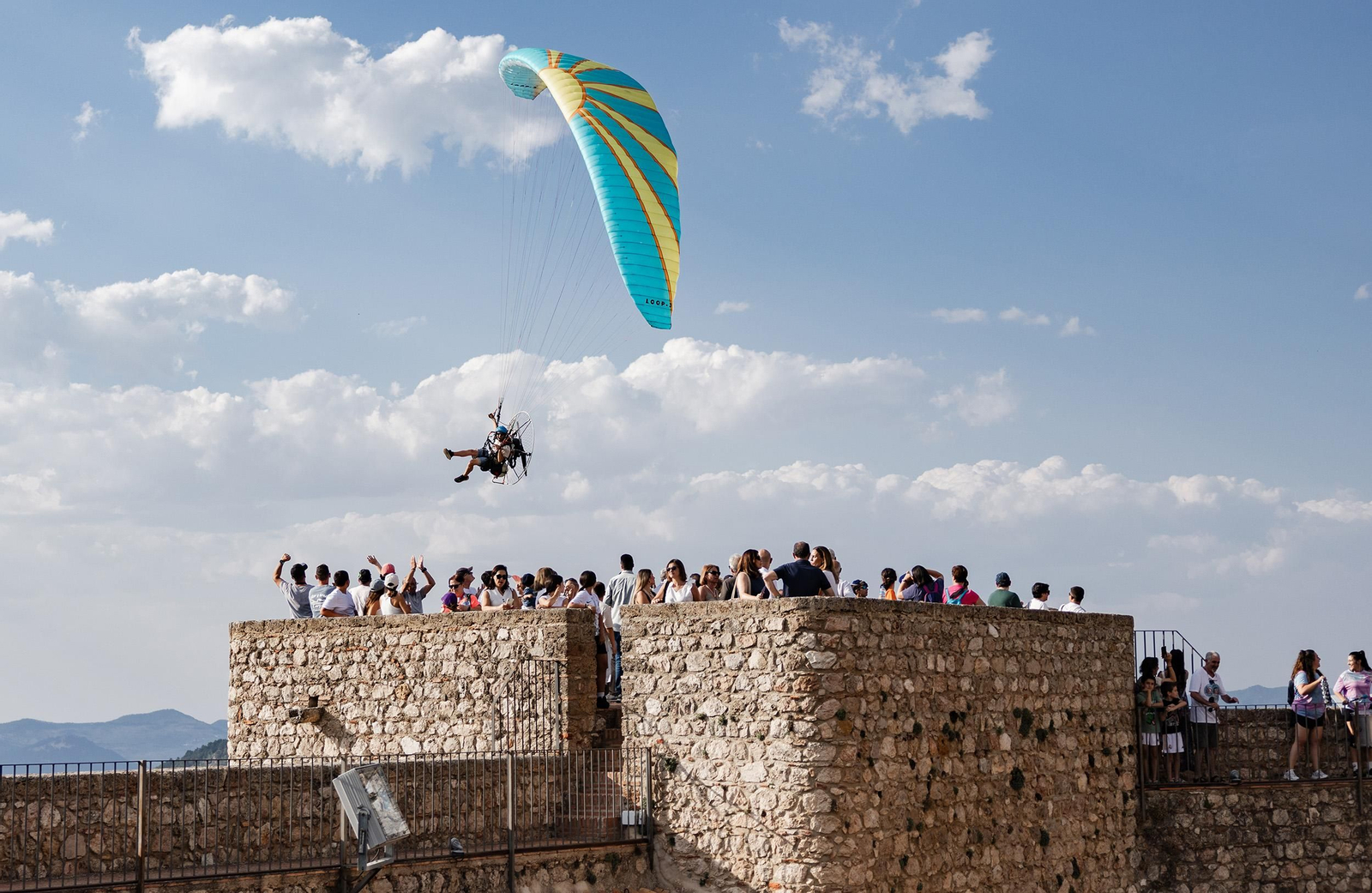 Exhibición durante una de las jornadas de vuelo.