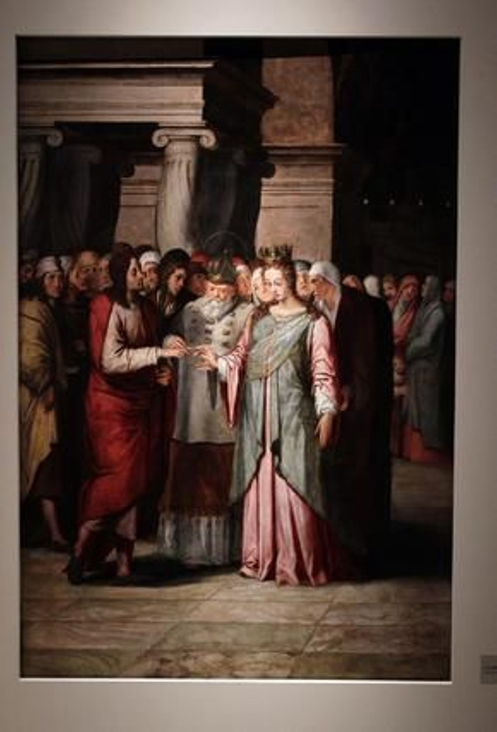 Vista de las piezas mostradas en la exposición del Bellas Artes sobre el precose de restauración del retablo de la Iglesia de Santa Ana.

Foto: Antonio Pizarro