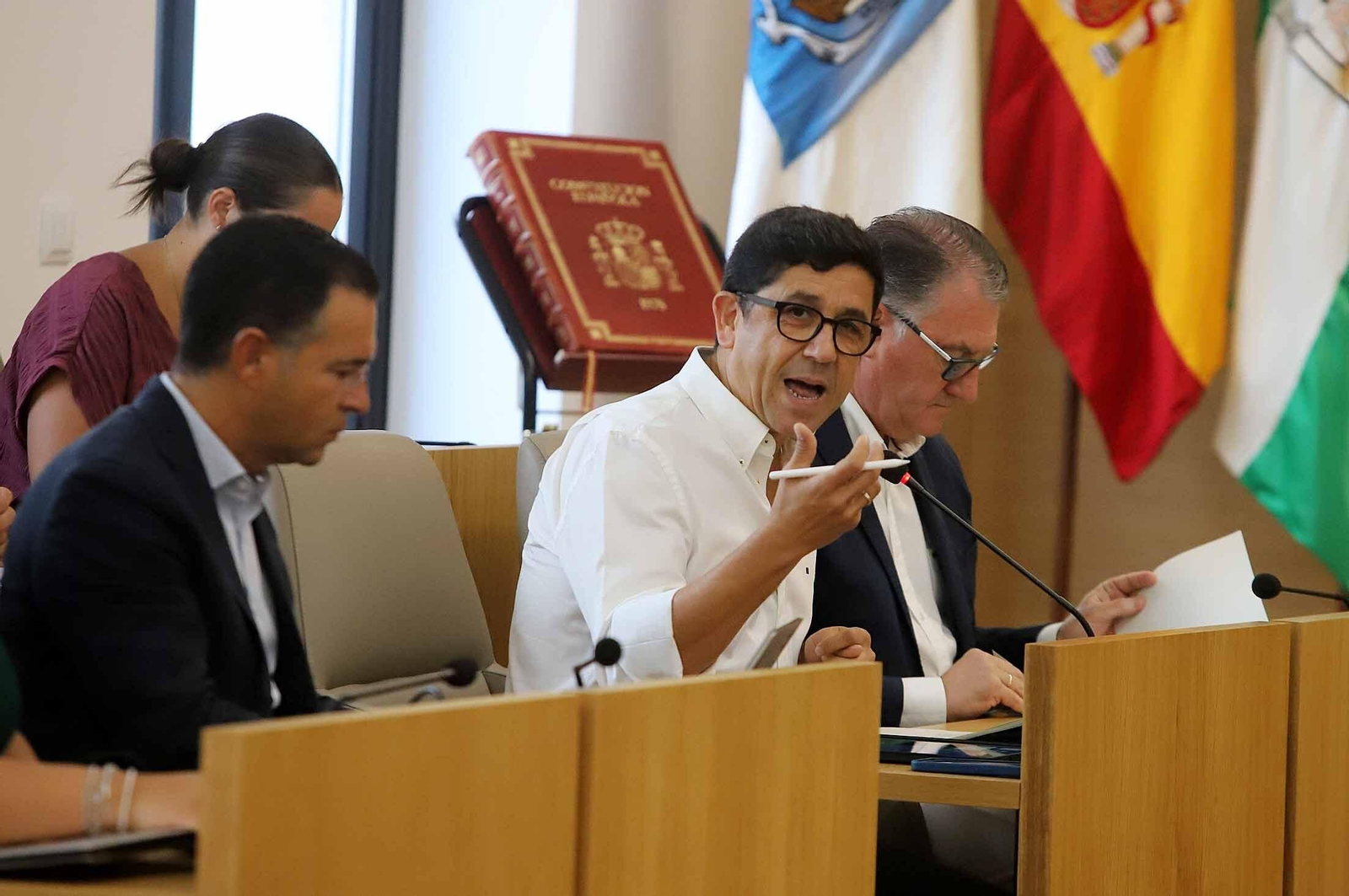 Imágenes del pleno extraordinario celebrado en la Diputación de Huelva