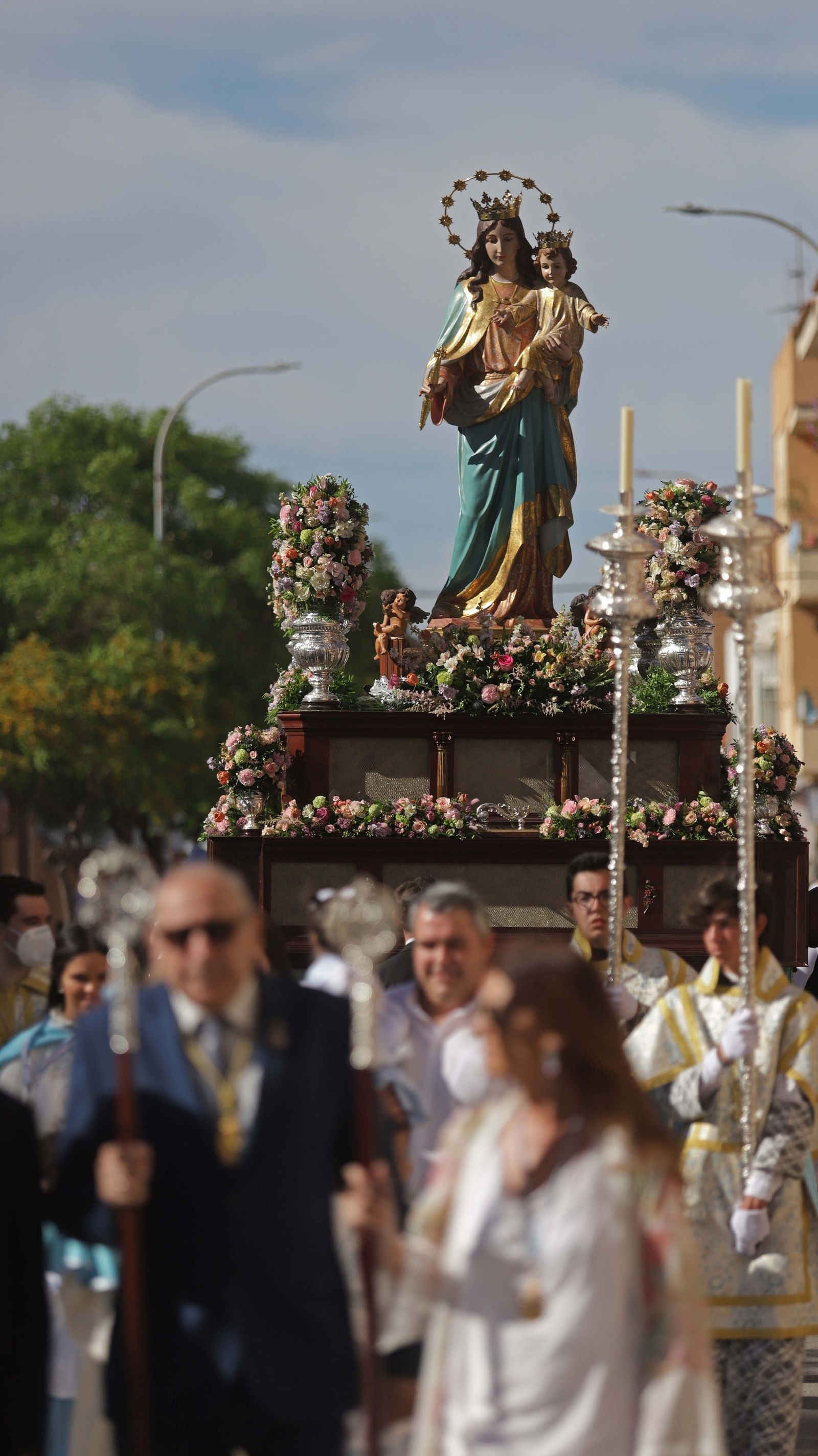 Fotos de la procesión de María Auxiliadora en La Línea