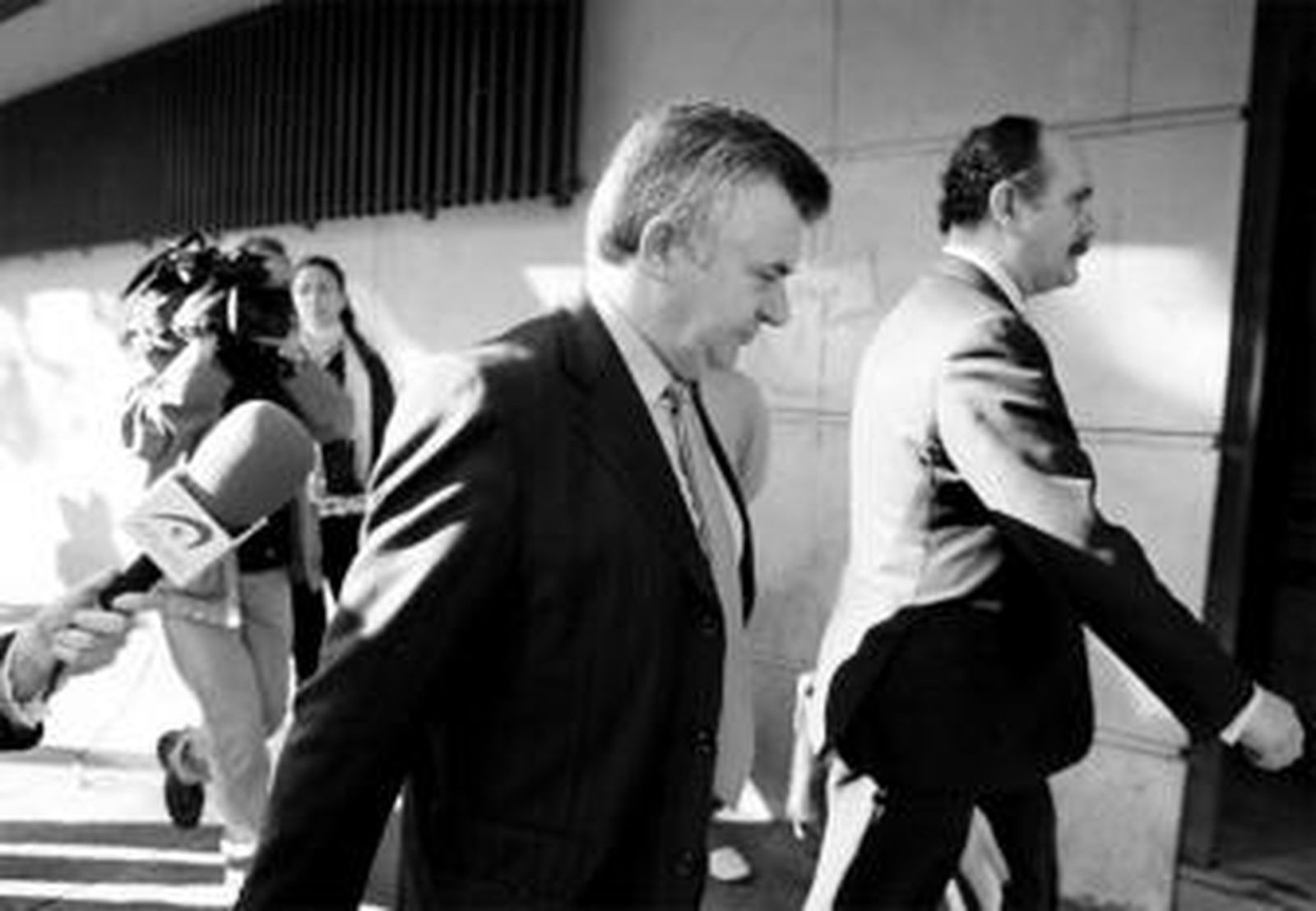 Roca en la Audiencia Nacional, en abril, poco antes de ingresar de nuevo en prisión por el caso Saqueo I.