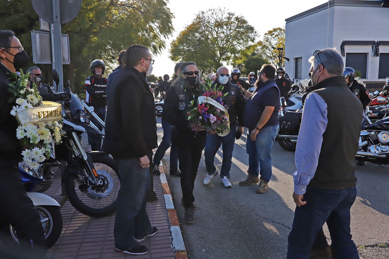 Caravana motera en homenaje a Carlos Ruiz