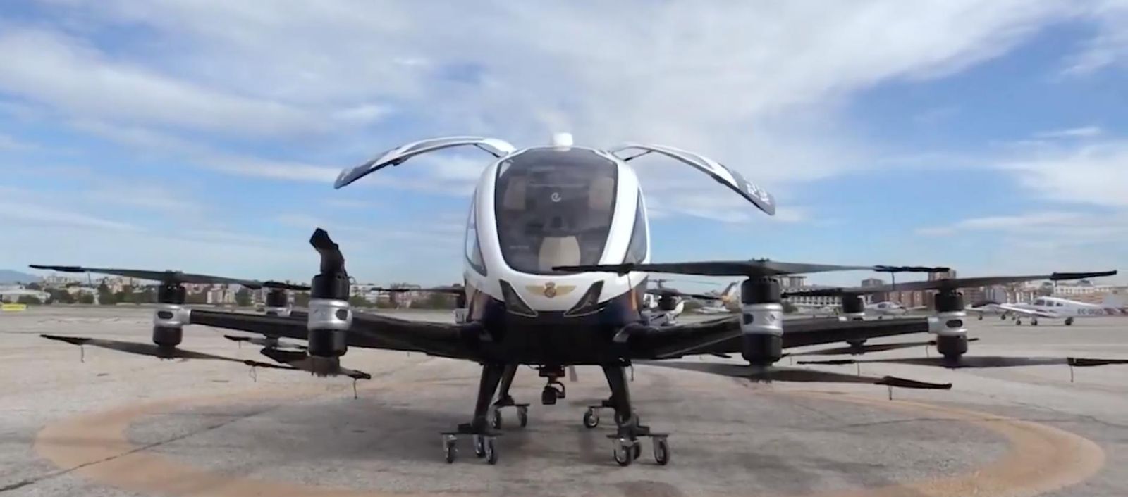 Imagen frontal del 'megadrón' que le han donado a la Policía