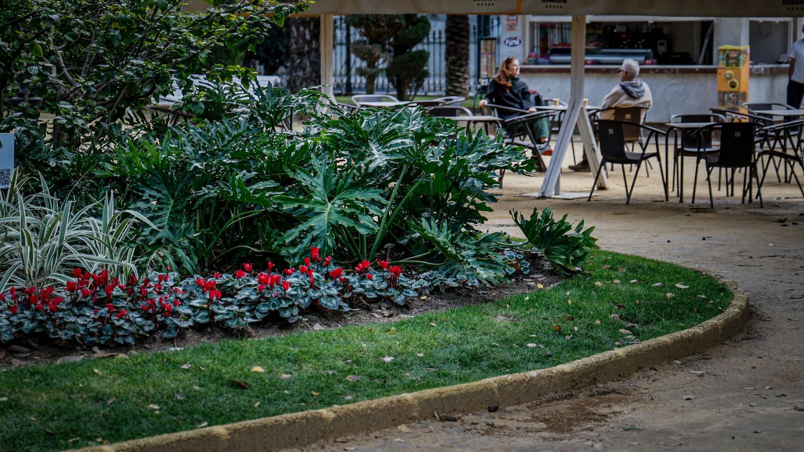 Imagen del Parque Genovés, que permanece cerrado por el temporal.