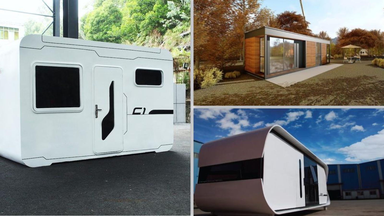 Imagen de exterior de algunas de las viviendas ofrecidas por Nestron