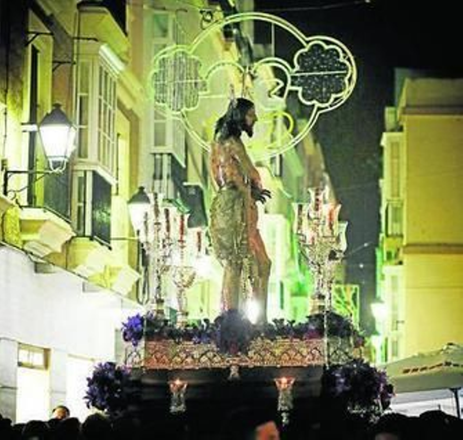 El Señor de Columna, en el vía crucis de la pasada Cuaresma.
