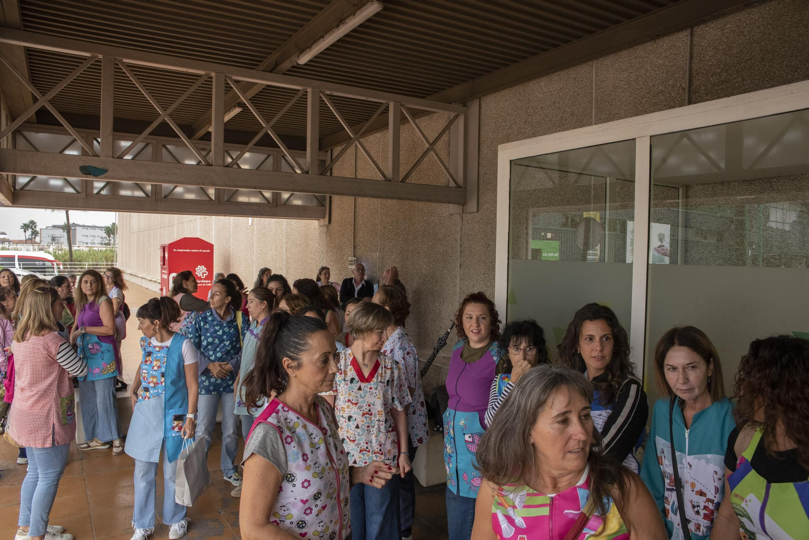 Las fotos de la concentración en La Línea contra el aumento de ratios y la falta de personal en las escuelas infantiles