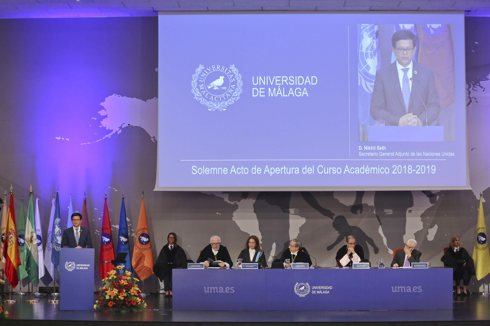 Inauguración del curso académico de la Universidad de Málaga 2018/19