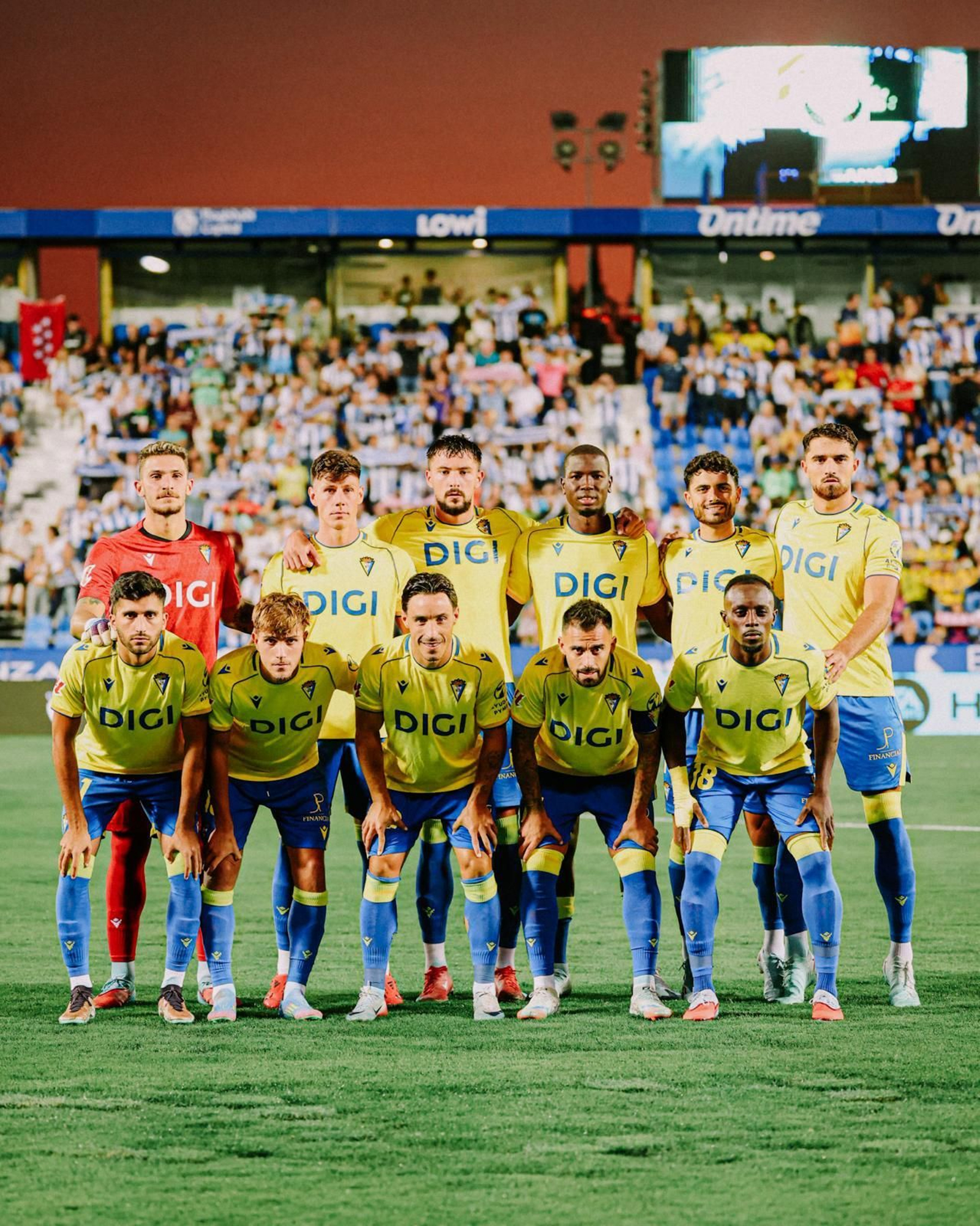 Once inicial del Cádiz en Leganés.