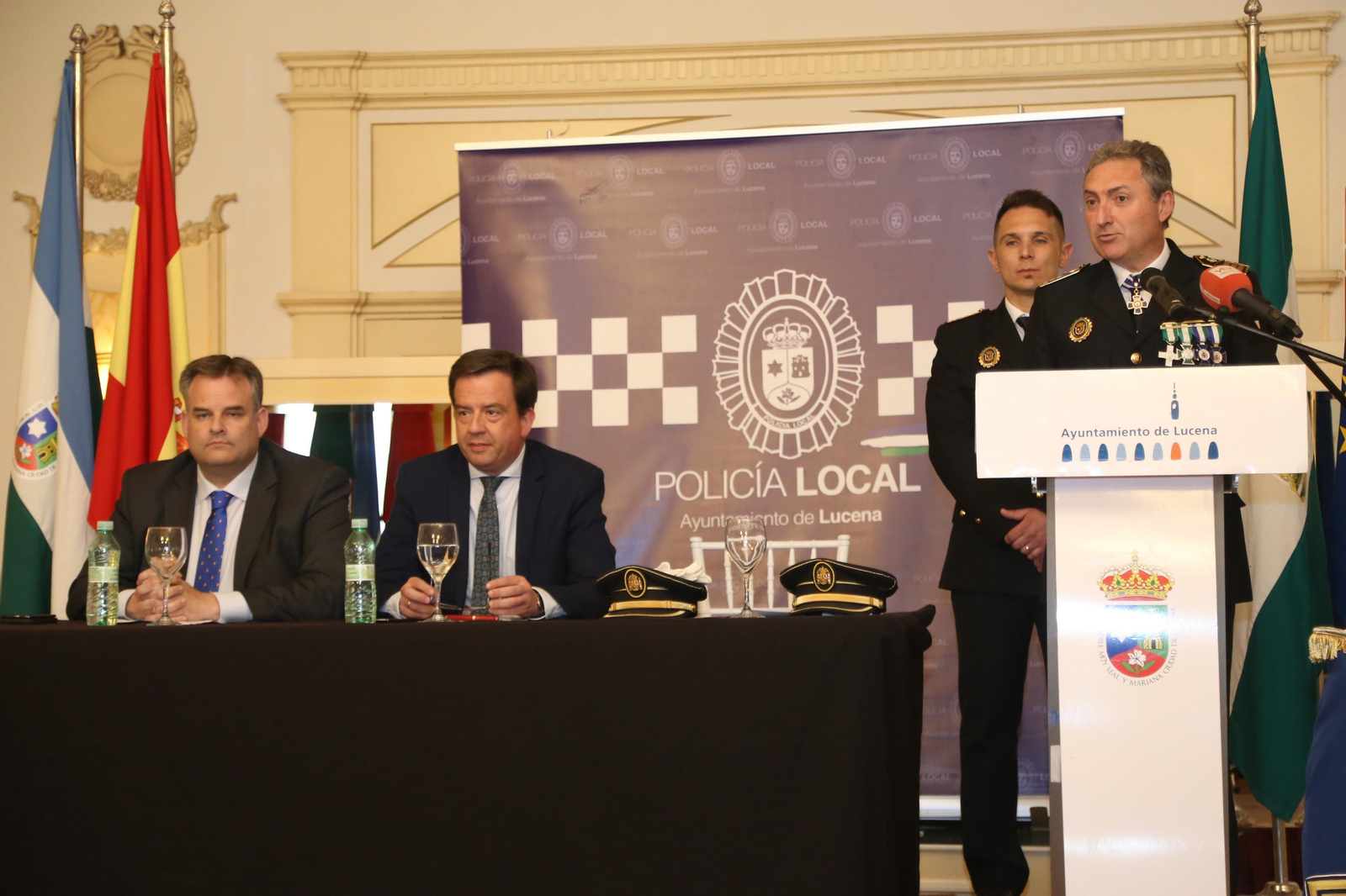 La celebración de San Jorge, patrón de la Policía Local de Lucena, en imágenes