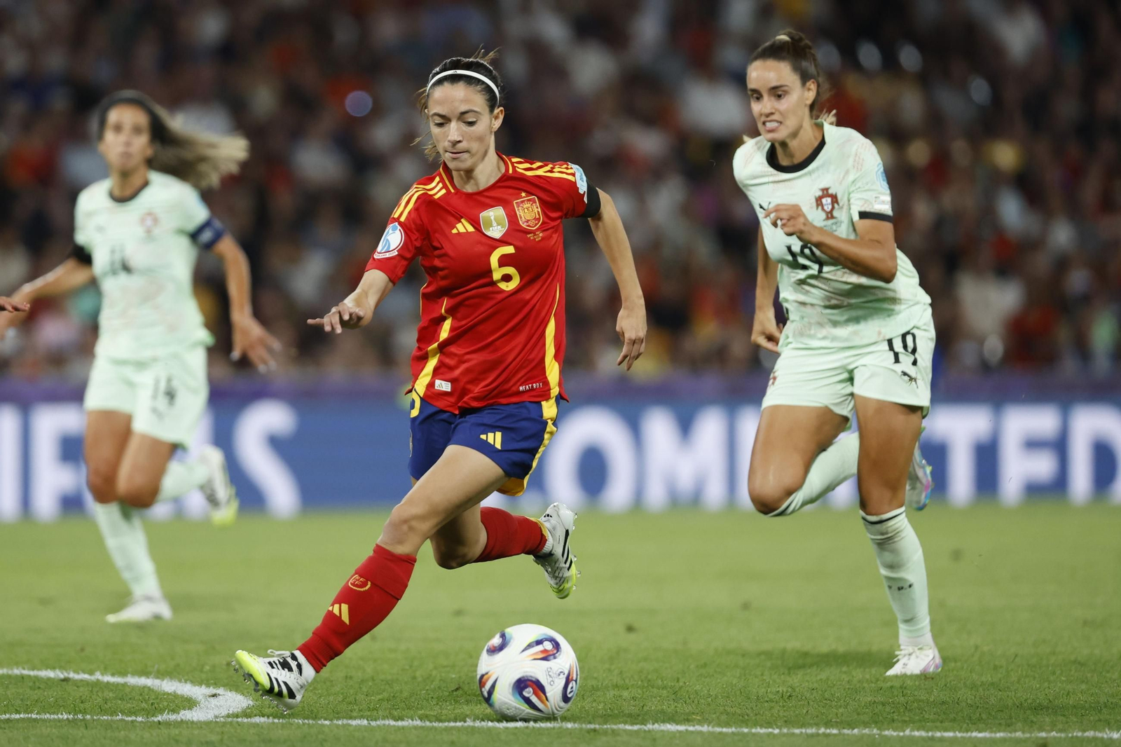 Las fotos del España - Portugal en la Eurocopa femenina