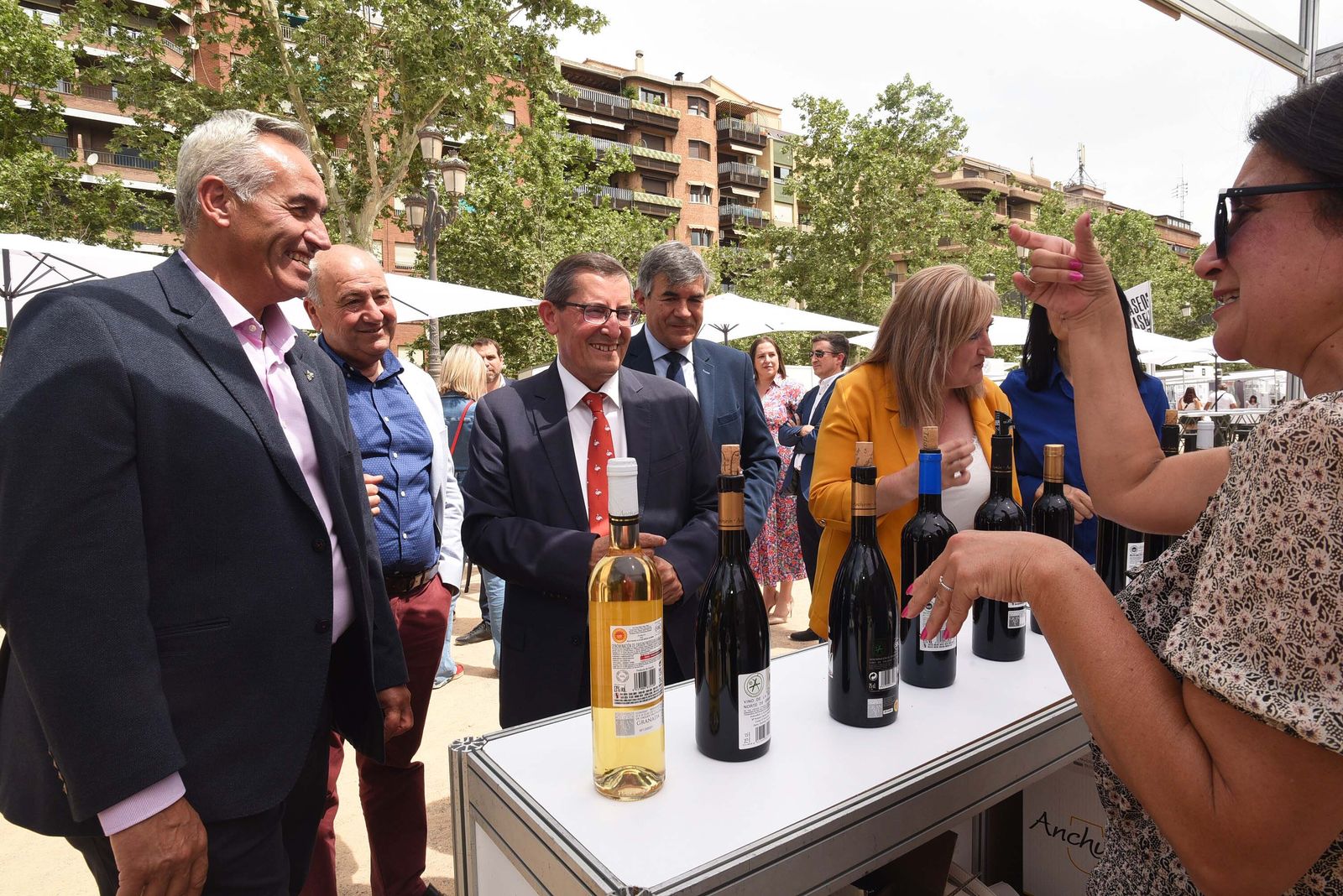 Imagen de la inauguración de la Feria del Vino de Granada, en su primera edición