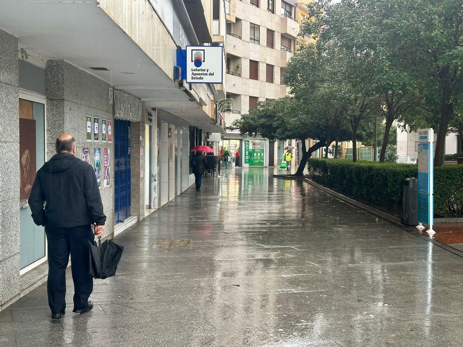 Imágenes del paso de la DANA por Huelva en la mañana del viernes