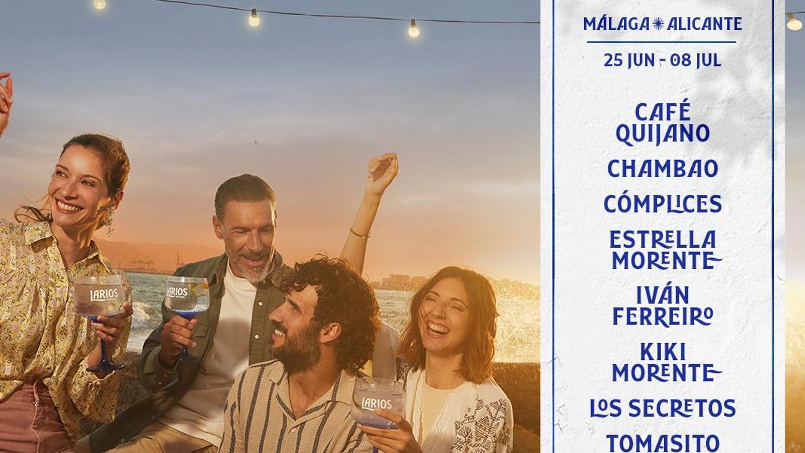 El cartel de Atarcederes Larios 2024.