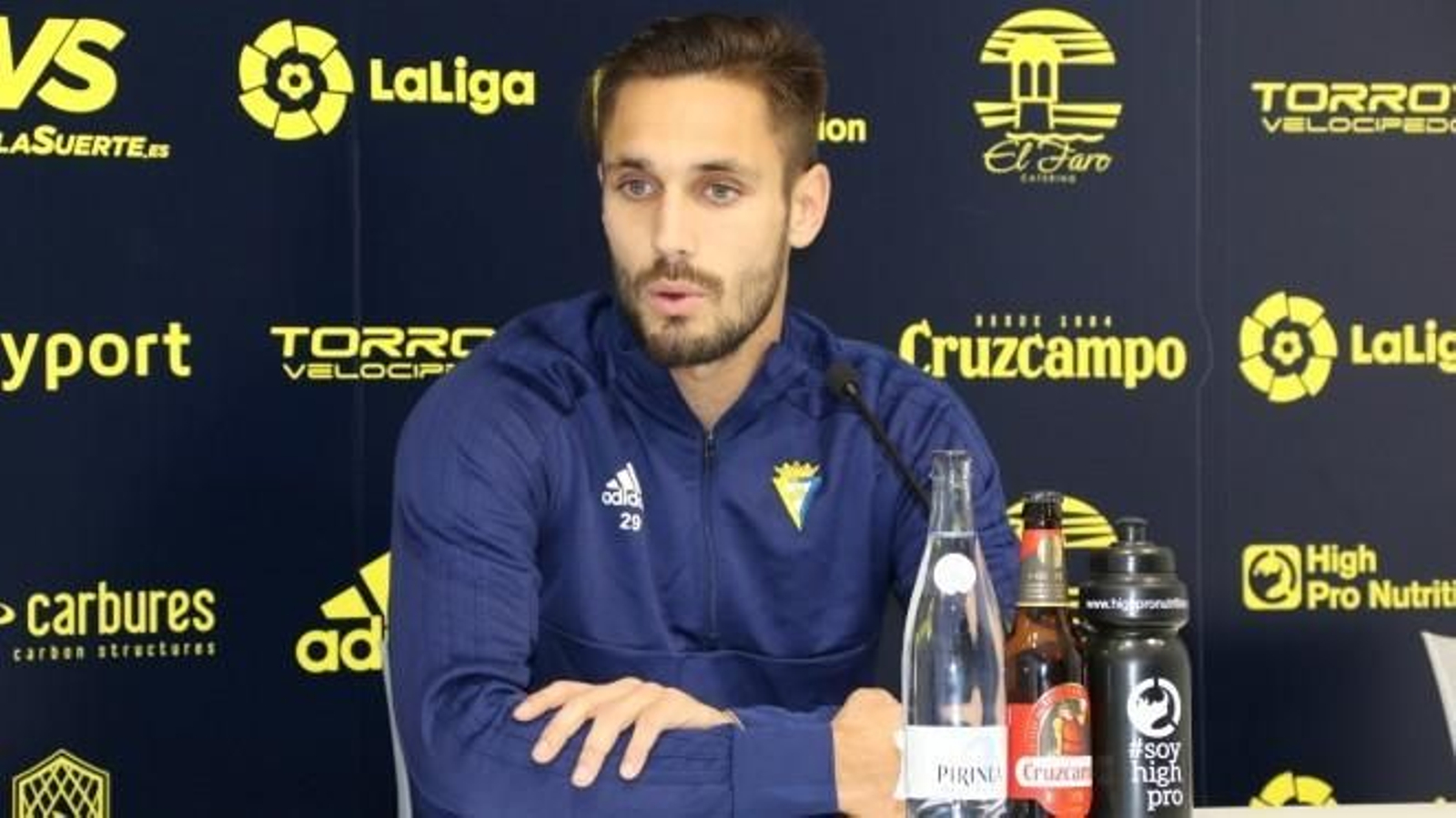 Rober Correa, durante la rueda de prensa.