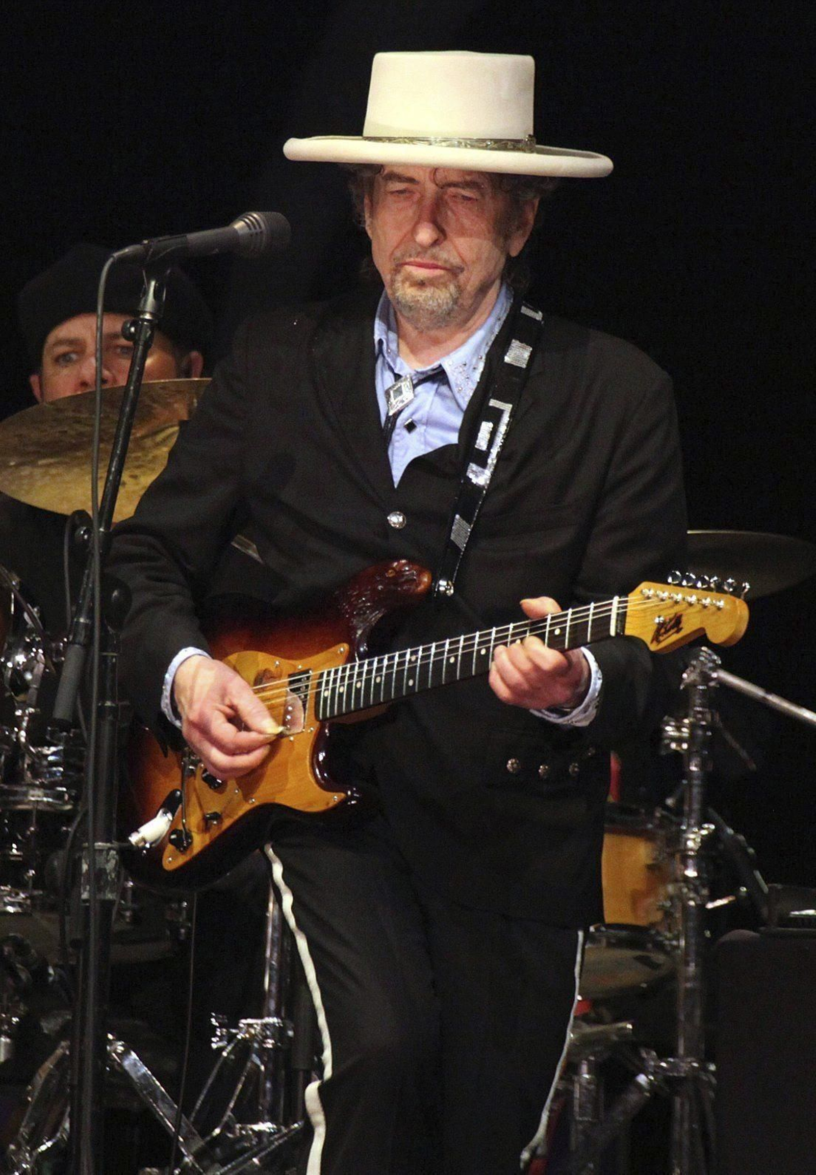 Bob Dylan durante un concierto en Tel Aviv.