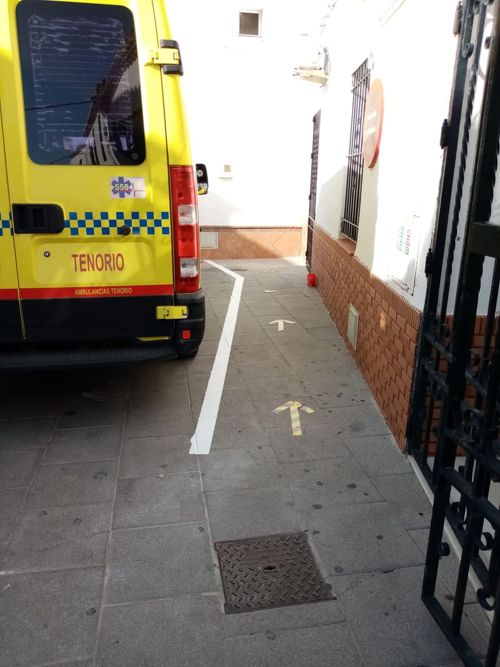 Nuevo acceso para pacientes sospechosos de Covid.