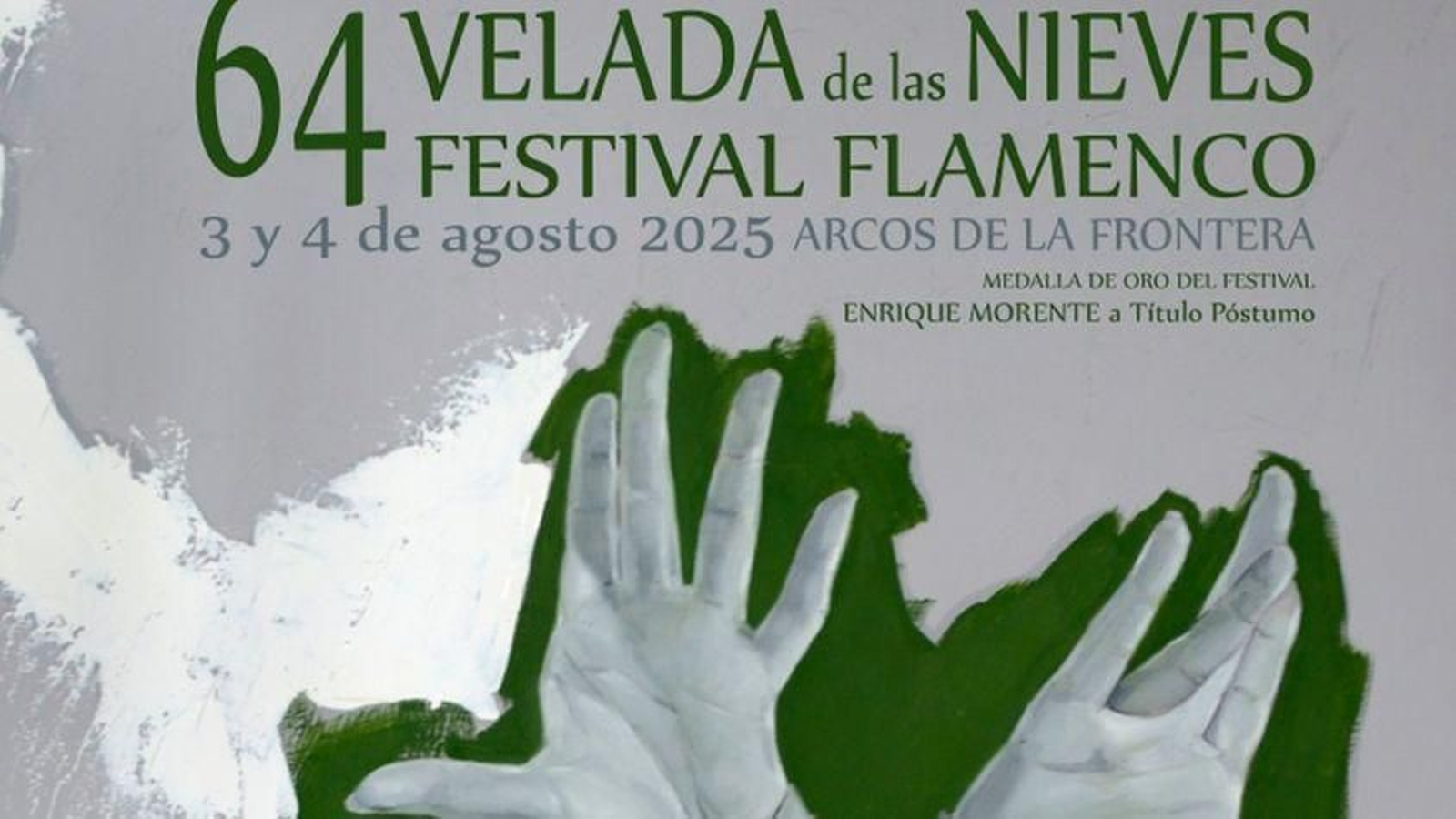 Parte del cartel anunciador de la Velada de las Nieves de Arcos.