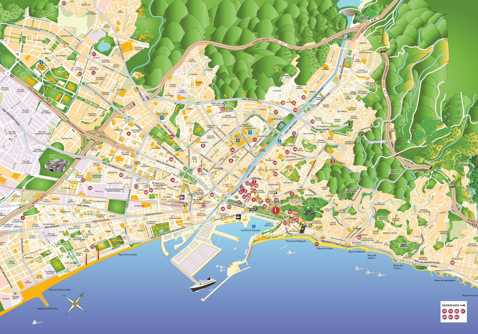 Mapa de la guía de belenes.